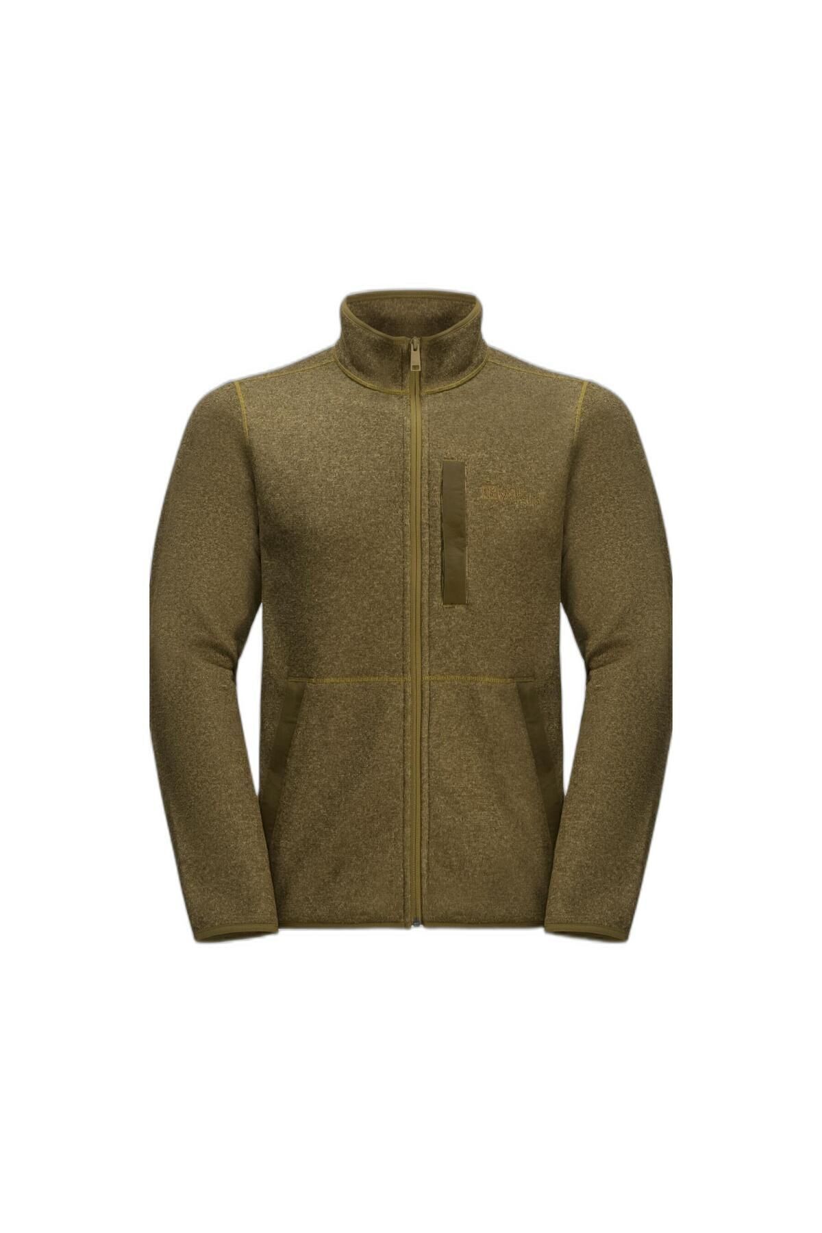 جک ولف اسکین کاپشن خاکی مردانه Tannenspur Jkt M 1711131-5508