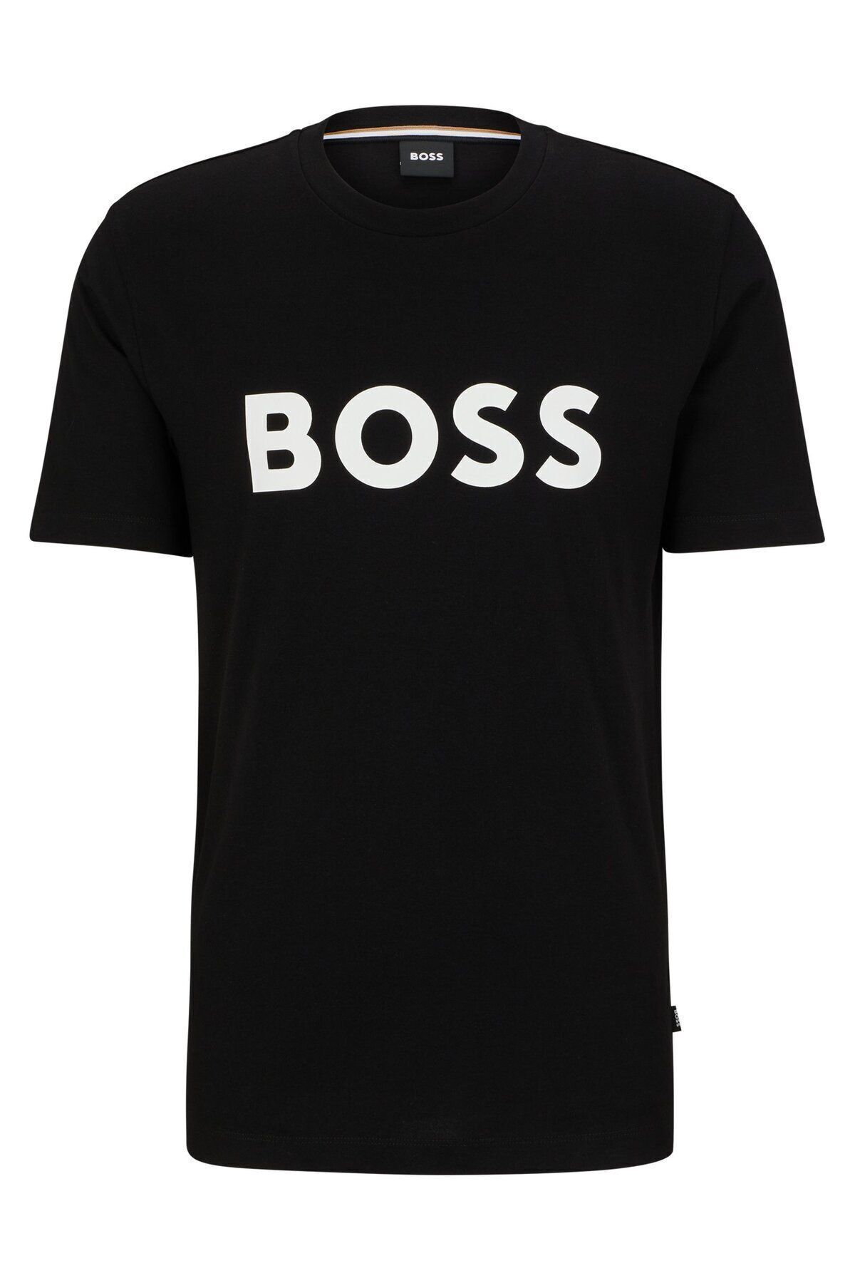 تی شرت مشکی مردانه دوچرخه تخت آستین کوتاه 001 BOSS