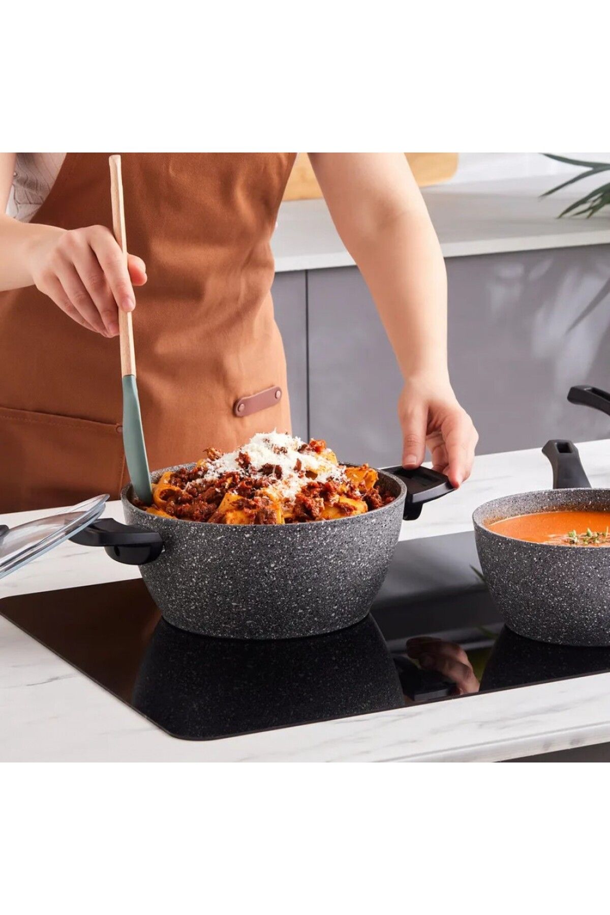 Karaca-Gris Biogranite Kochgeschirr-Set, 5-teilig 5