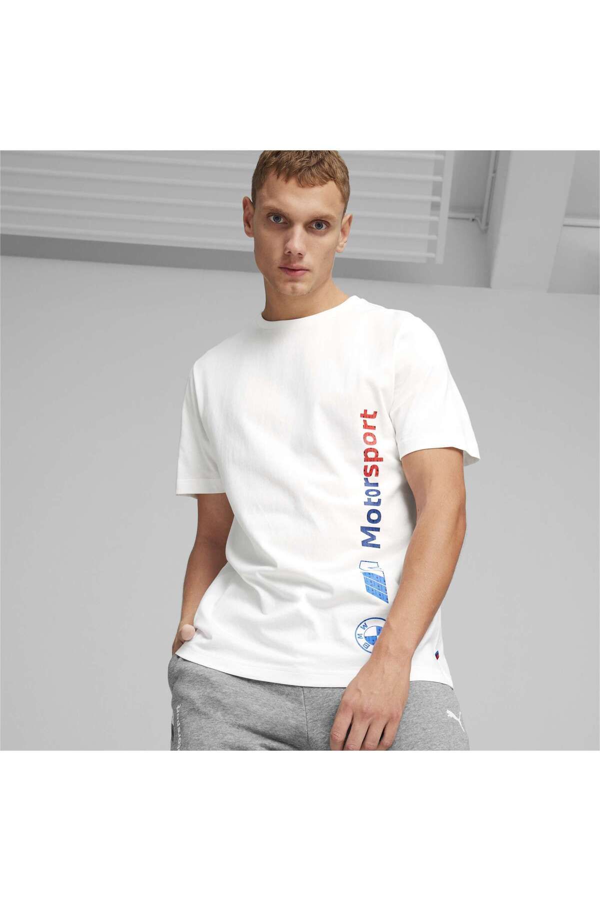 Puma BMW MMS Logo Tee T shirt Erkek Giyim