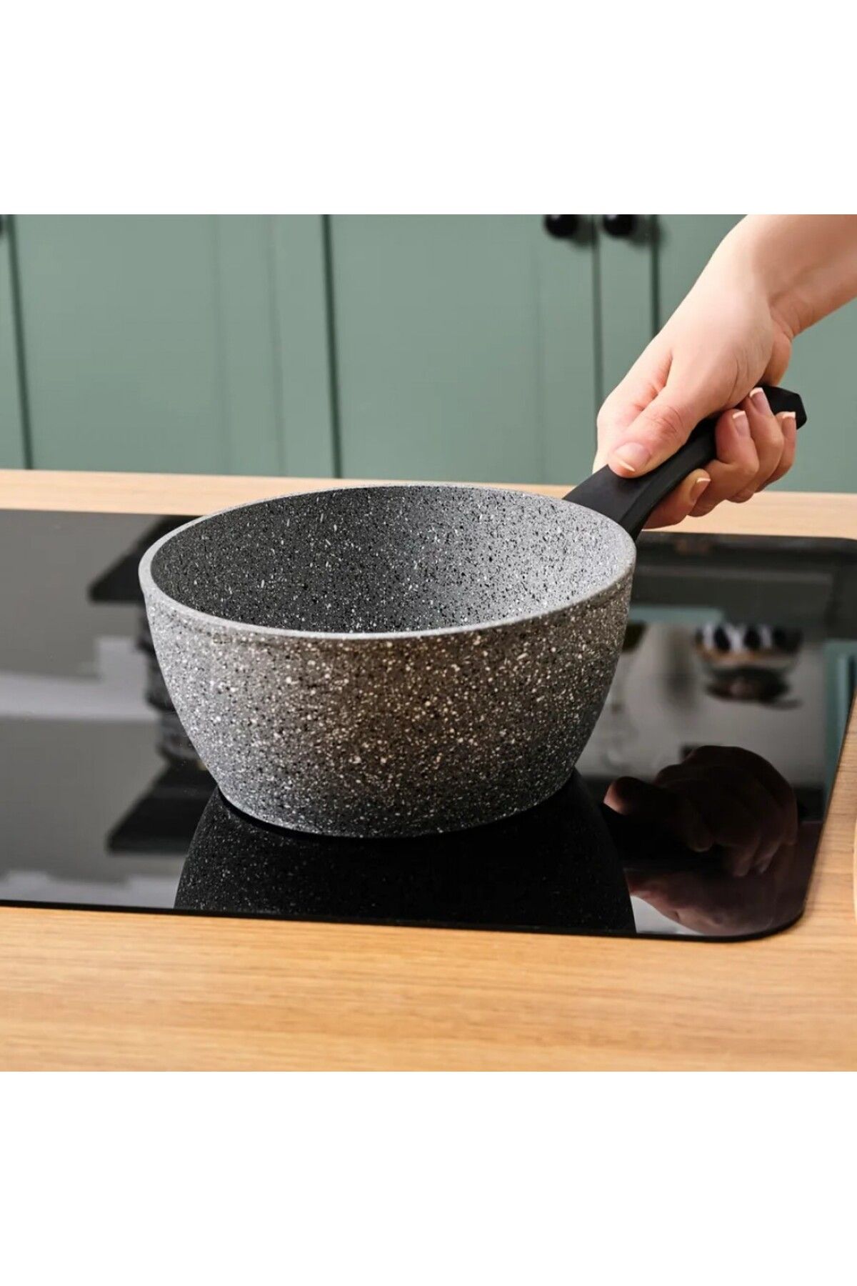 Karaca-Gris Biogranit Induktions Milchtopf-Set, 2-teilig 5