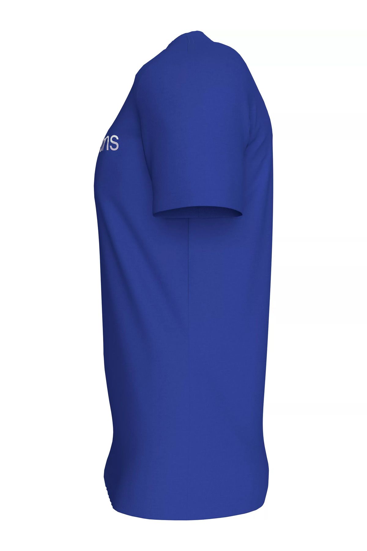تی شرت آبی مردانه یقه دوچرخه برند بزرگ آرم ARM Blue J30J325676 C86 Calvin Klein