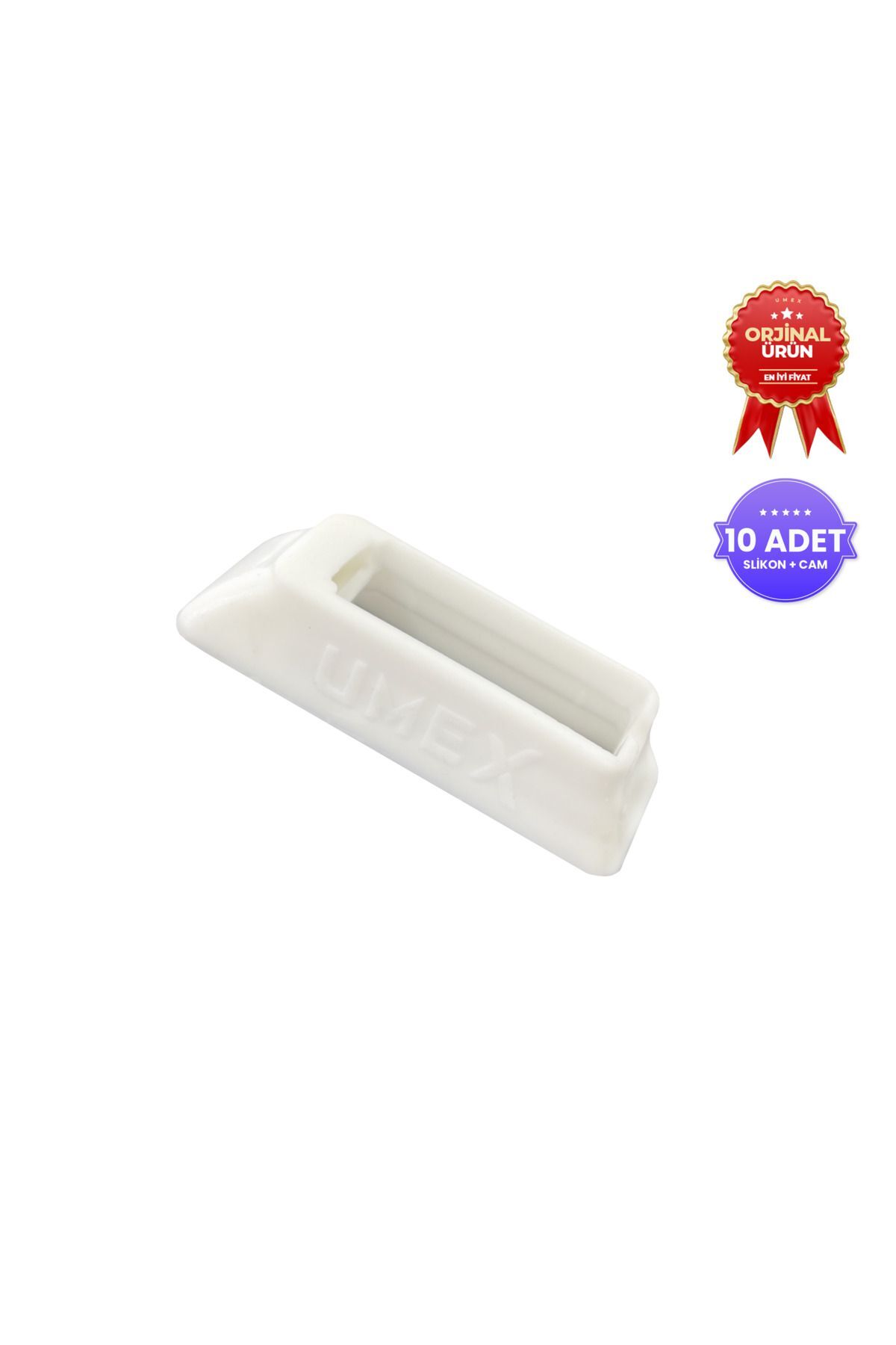 UMEX Silikon Başlık Aparatı Ve Koruyucu Cam - 10'lu