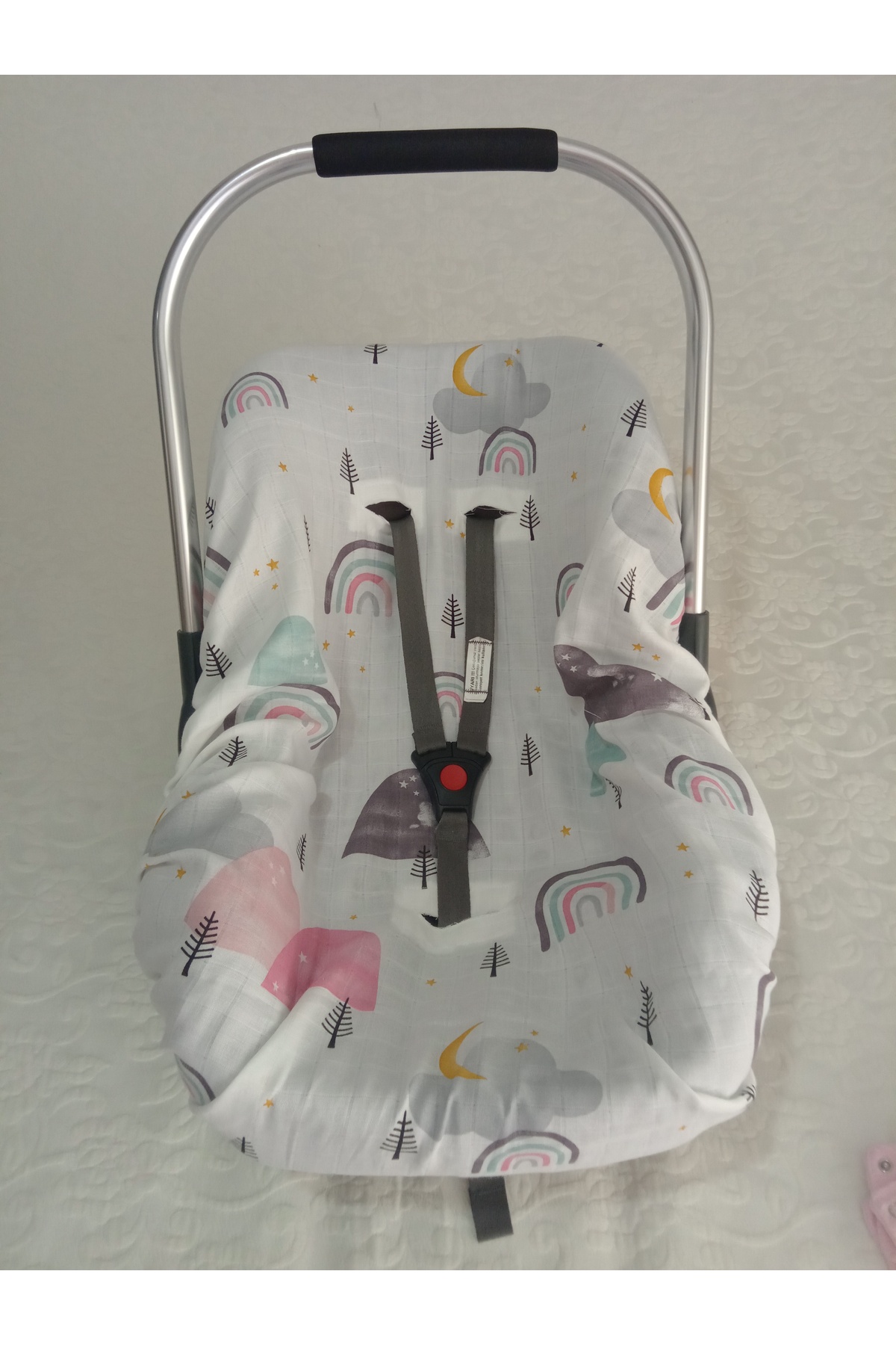 100% cotton elastic stroller sheet