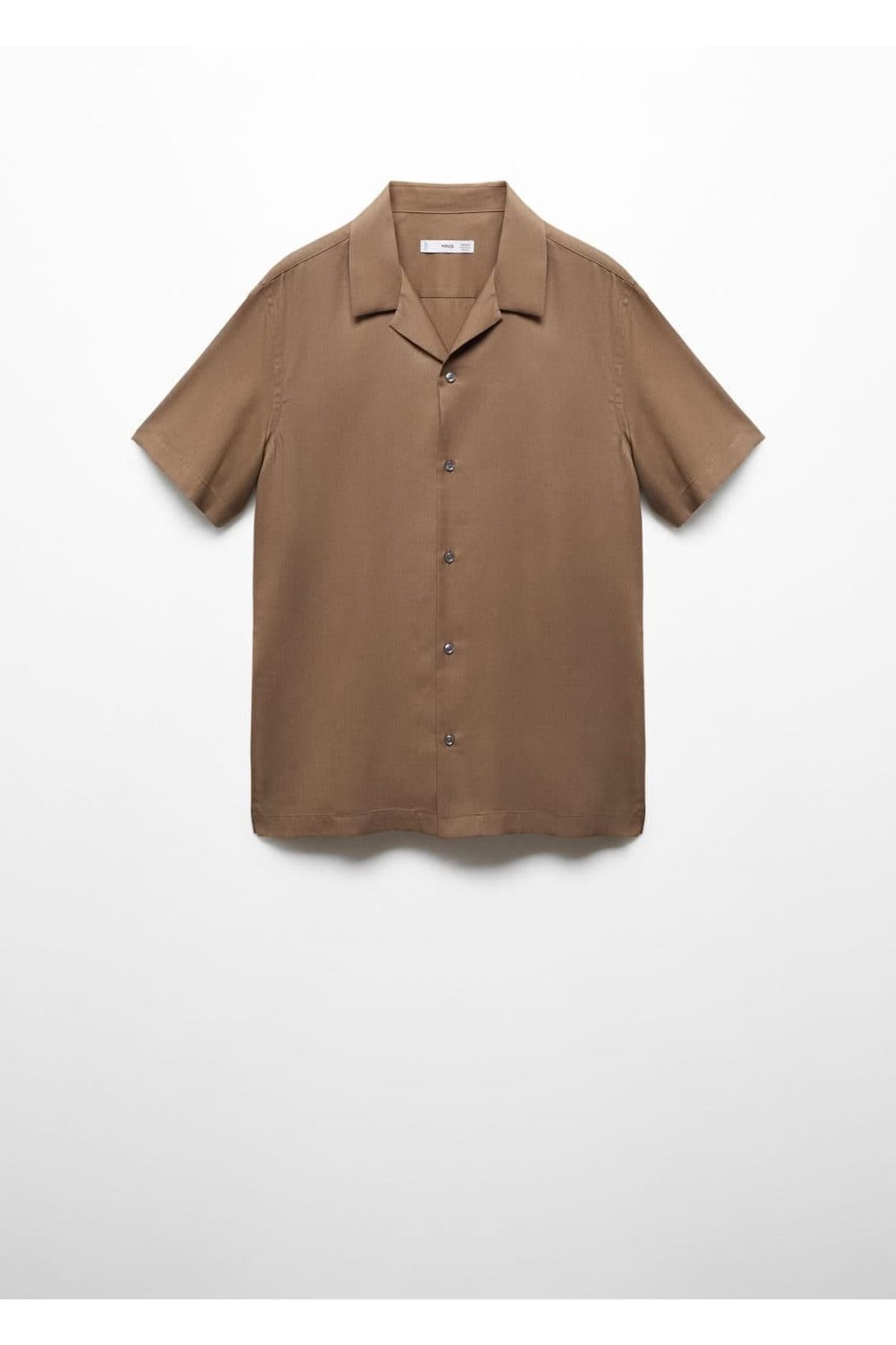 MANGO Man-Regular Fit Bowling Collar Shirt 3