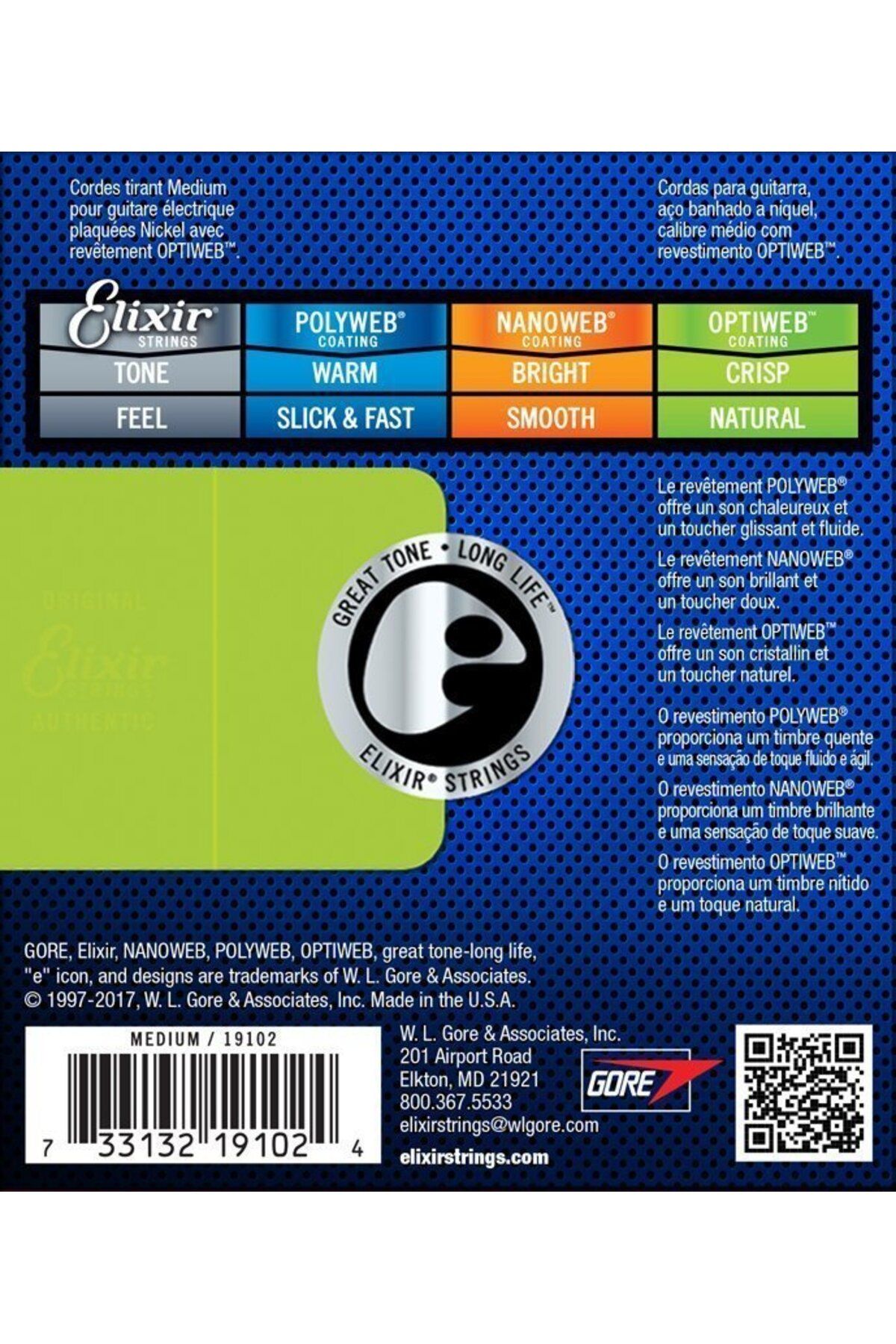 Elixir-19102 011-049 Optiweb Electric Guitar String 3