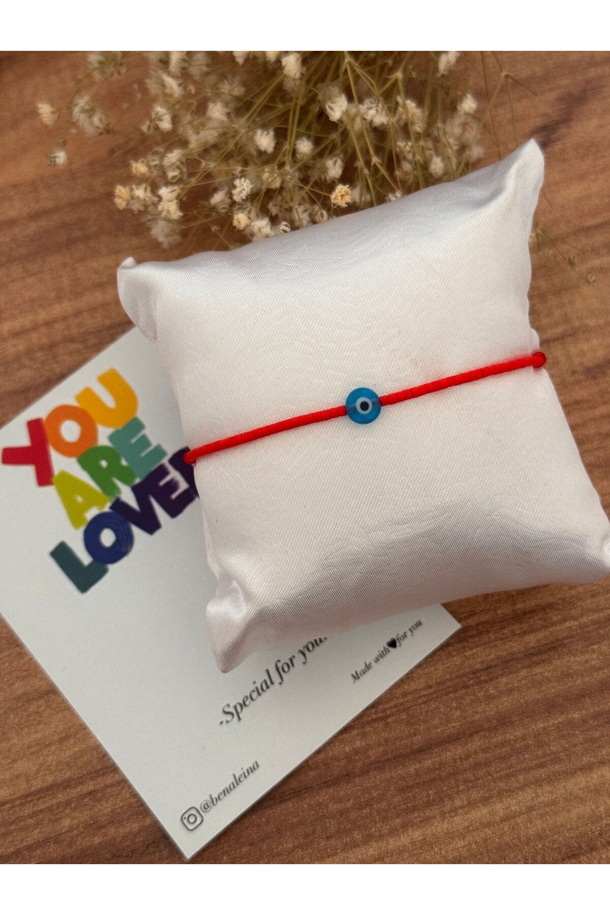 Ben Aleina Nazar Boncuklu Kararmaz Boncuk Halhal & Bileklik