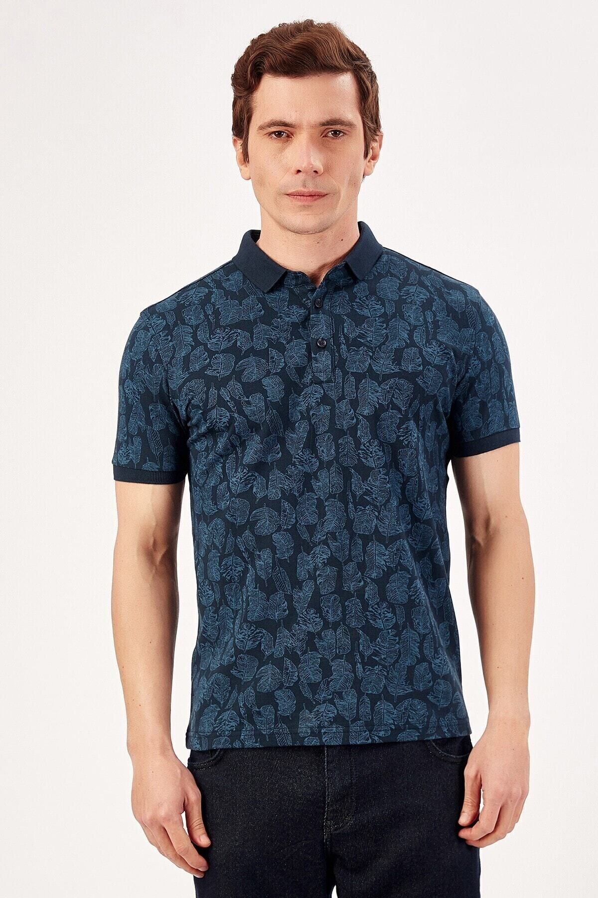Indigo Erkek Polo Yaka T-shirt | Me20s234973 | ME20S234973
