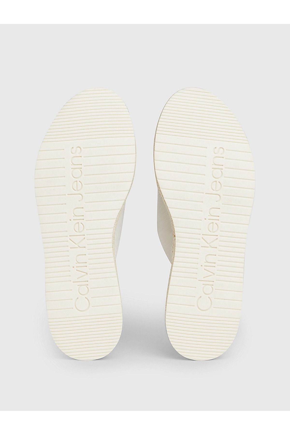 دمپایی سفید زنانه پایه اول YW0YW01364 0K4 Calvin Klein