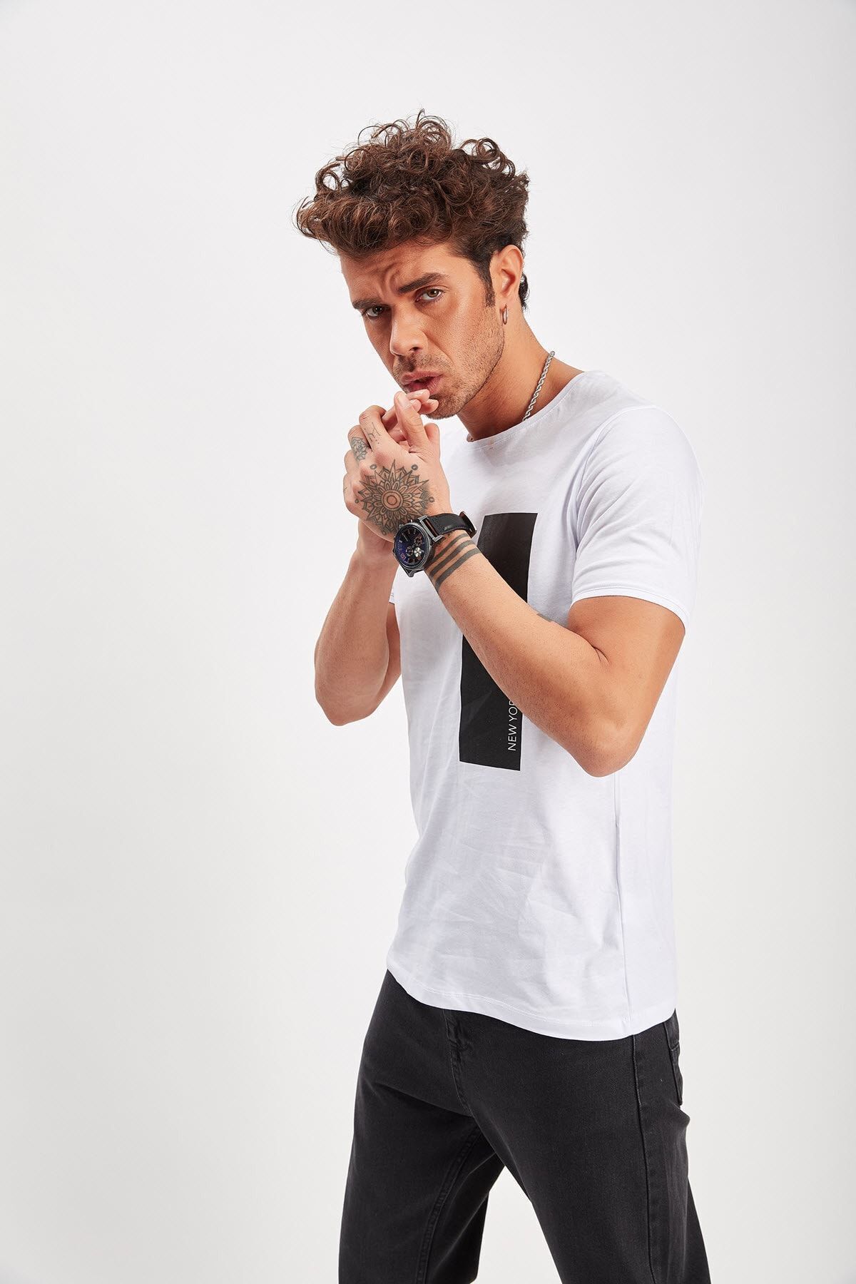 Beyaz Basic T-Shirt | ME20S214549