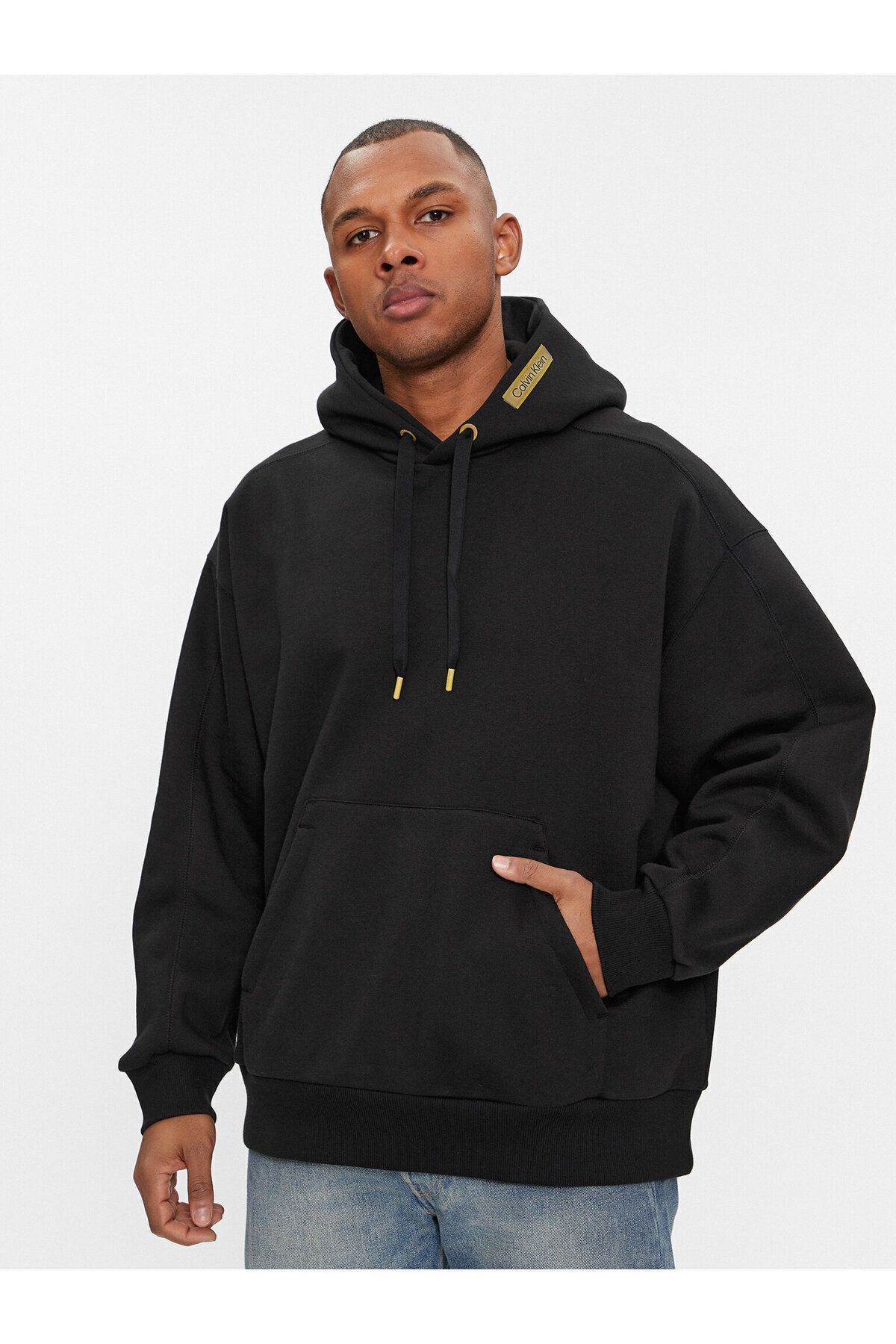 سویشرت مشکی مردانه ورود برند آقایان با آستین های بلند یک پیراهن راحت K10K12255 beh Calvin Klein