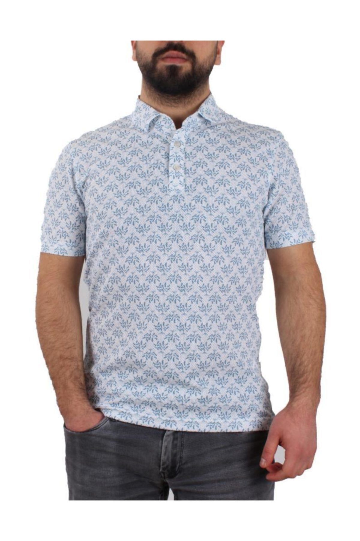 Beyaz Erkek Polo Yaka T-Shirt | Me20S234976
