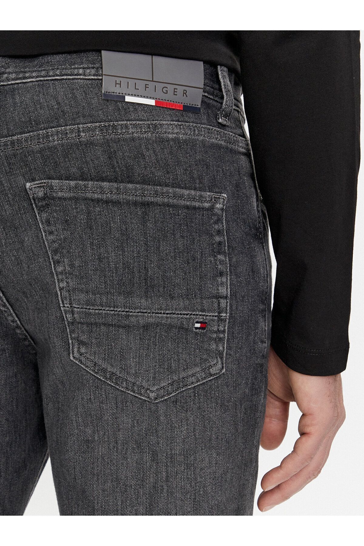 Tommy Hilfiger-Men's Long Size Buttoned Daily Use Gray Jeans with Pockets MW0MW33969-1CC 5