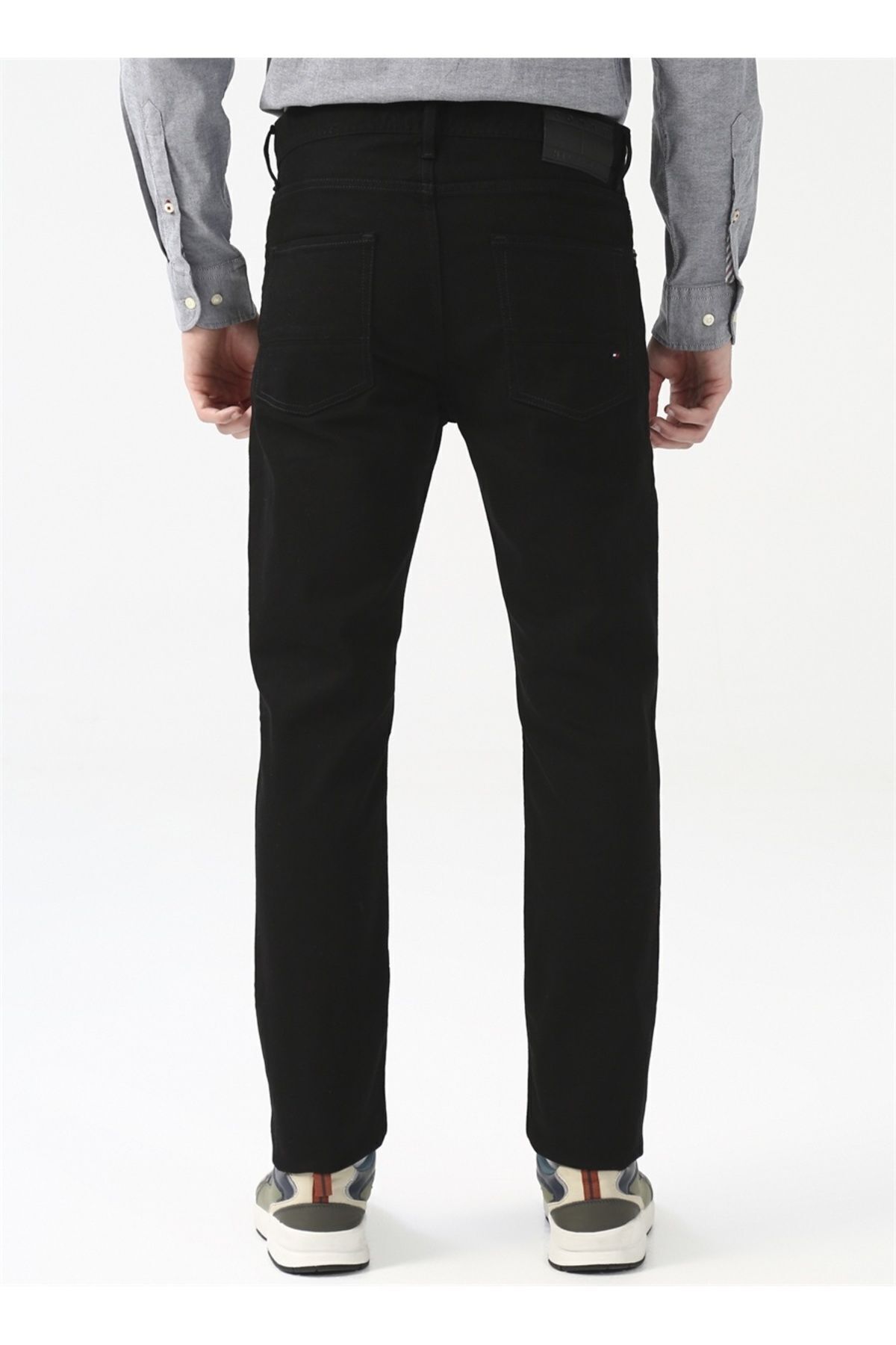 شلوار جین مشکی مردانه مدل مسطح خاص روزانه استفاده از سیاه MW0MW15595 1B8 Tommy Hilfiger