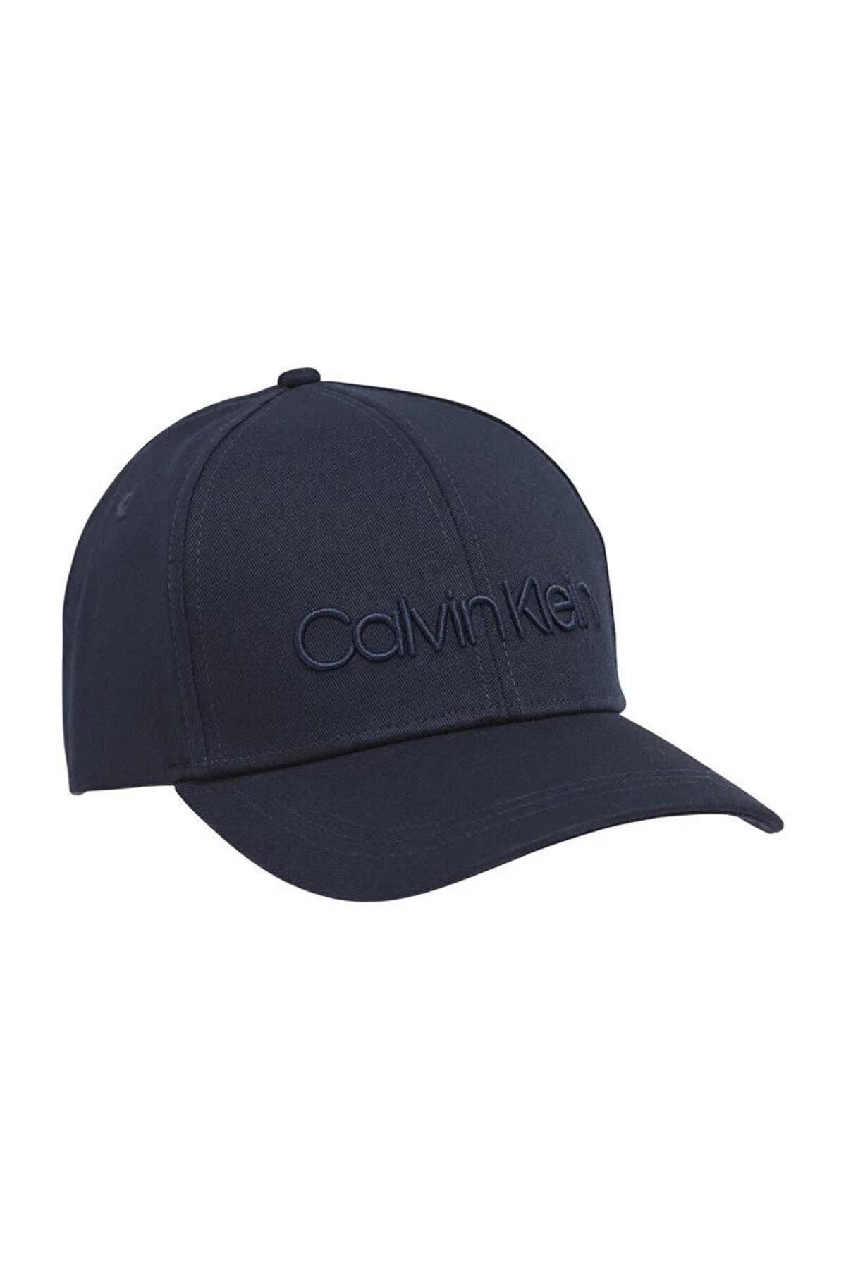 کلاه آبی مردانه گلدوزی کالوین اورجینال Calvin Klein