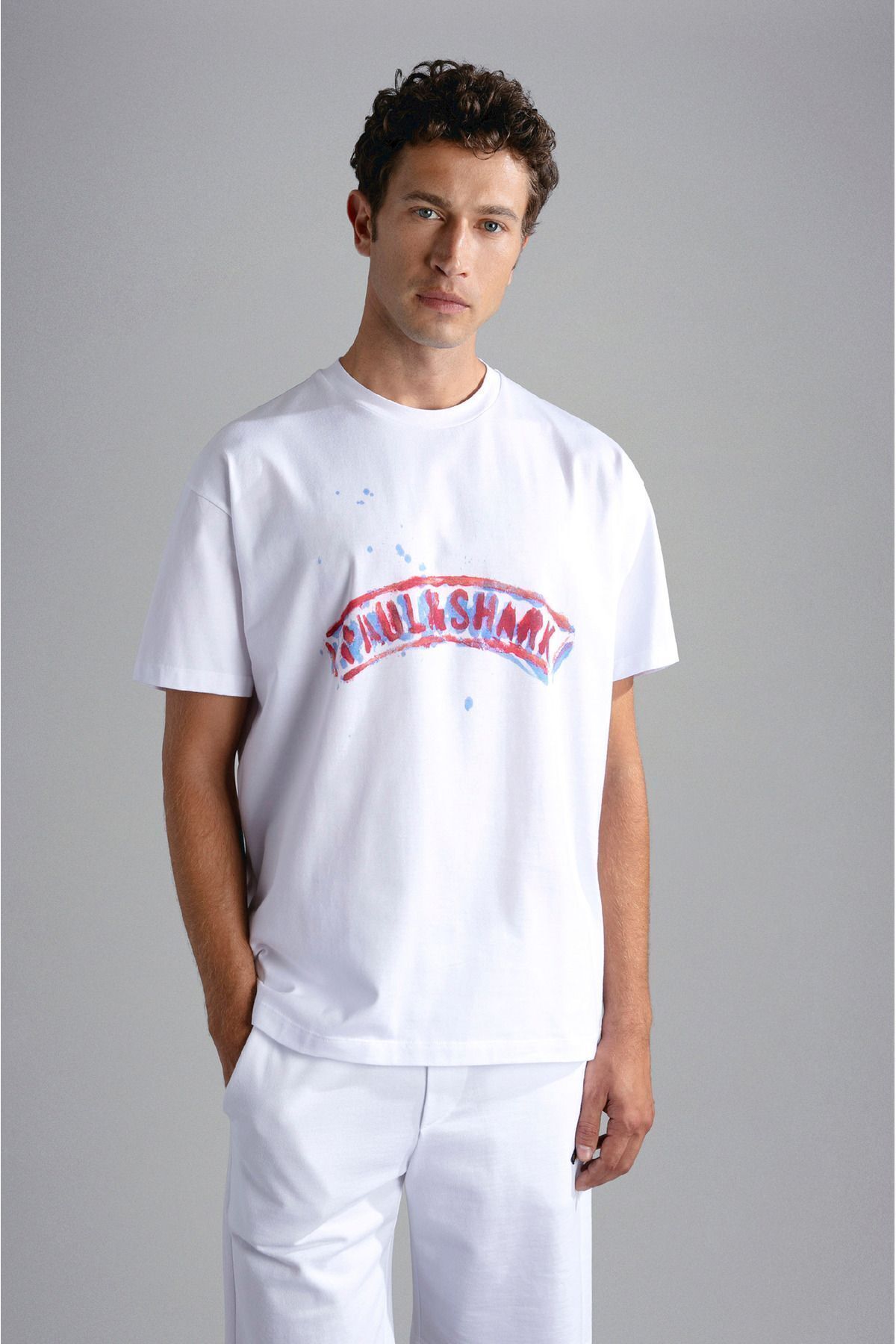 پال اند شارک تی‌شرت مردانه یقه گرد طرح لوگو برند با جزئیات سفید کد ۲۴۴۱۱۱۱۴-۰۱۰