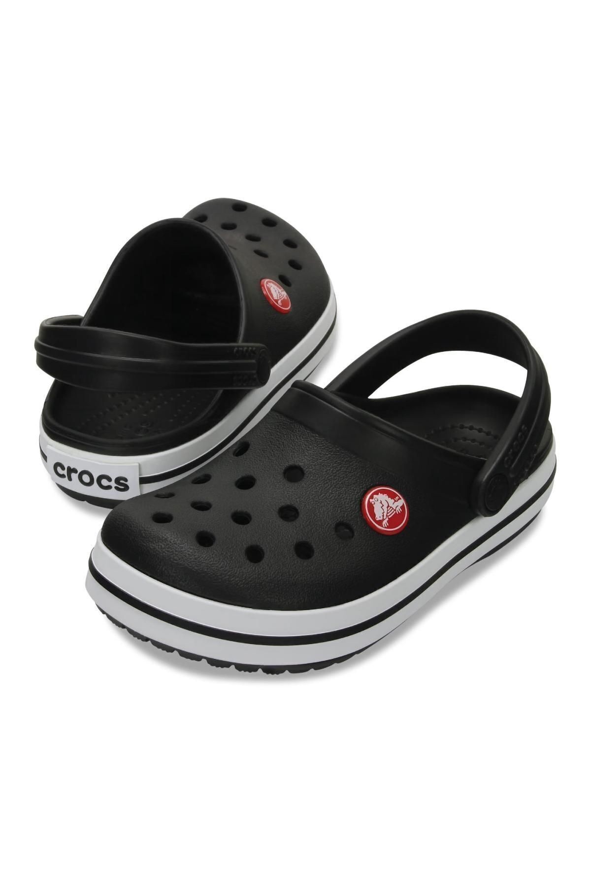 Crocs-207006   Παιδικές παντόφλες Crocband Clog K Μαύρες 4