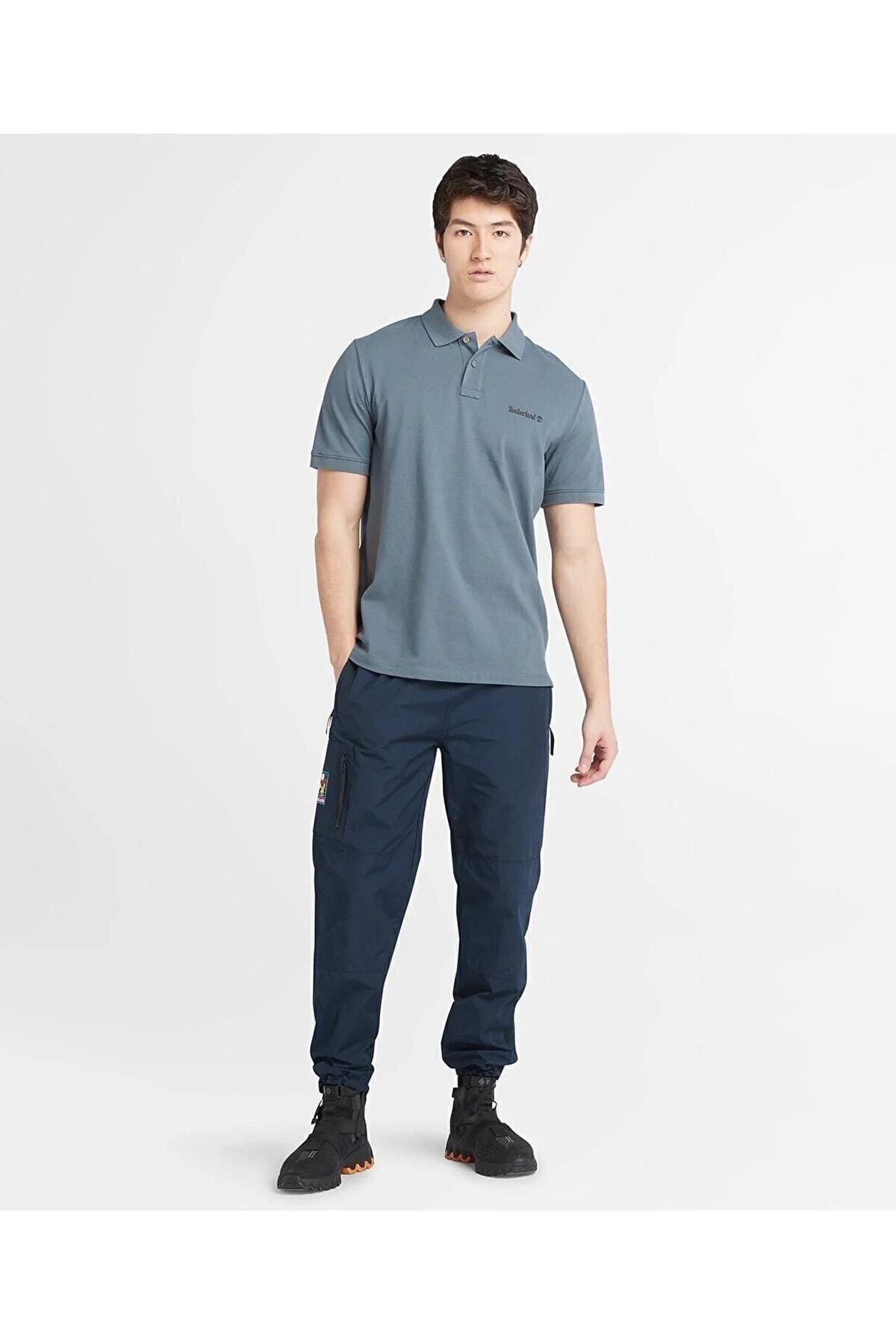 شلوار آبی مردانه سرمه ای Jogger TB0A66ZH4331 Timberland