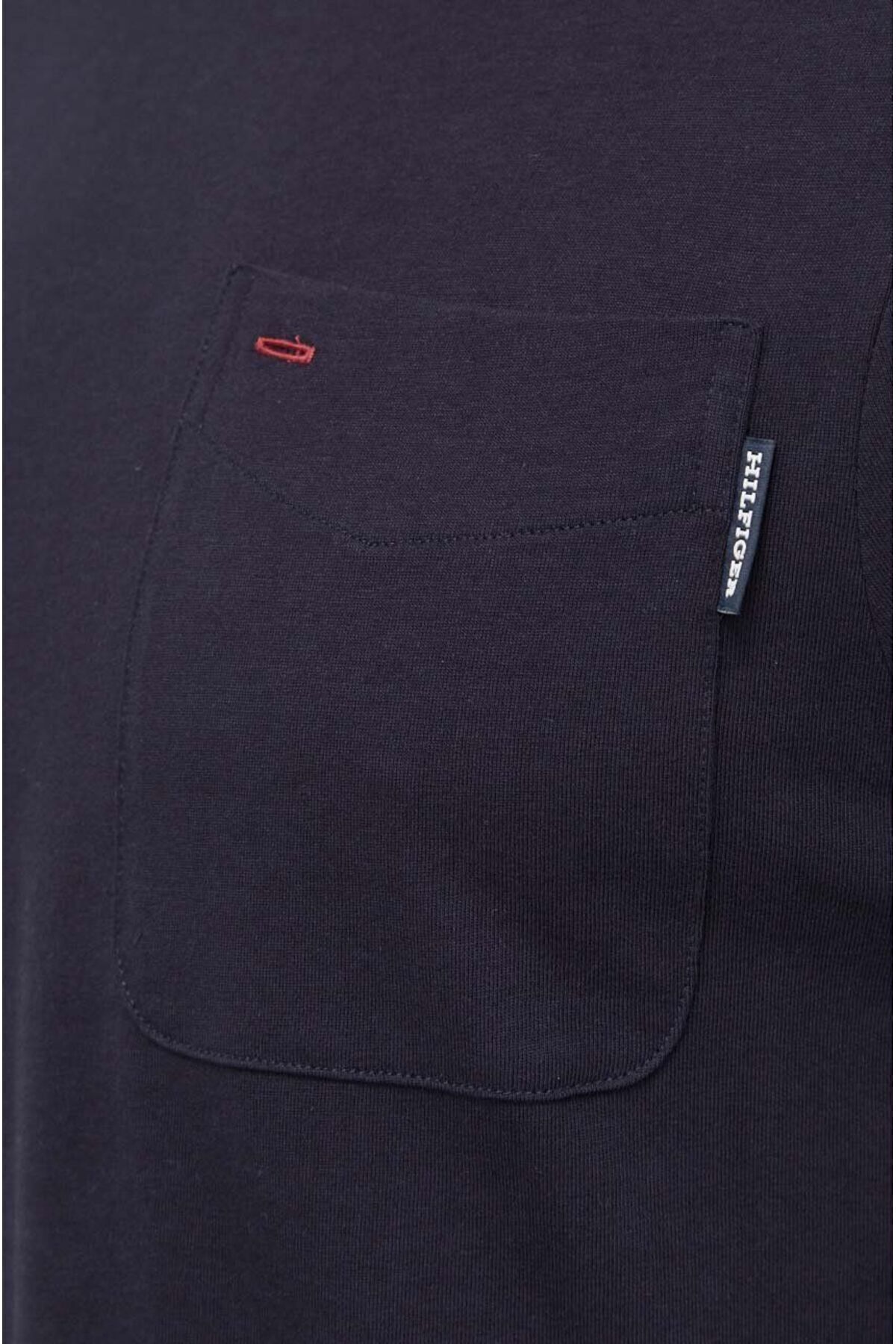 تی شرت آبی مردانه آرم برند آقایان آستین کوتاه گردو Navy Blue MW0MW33696 DW5 Tommy Hilfiger