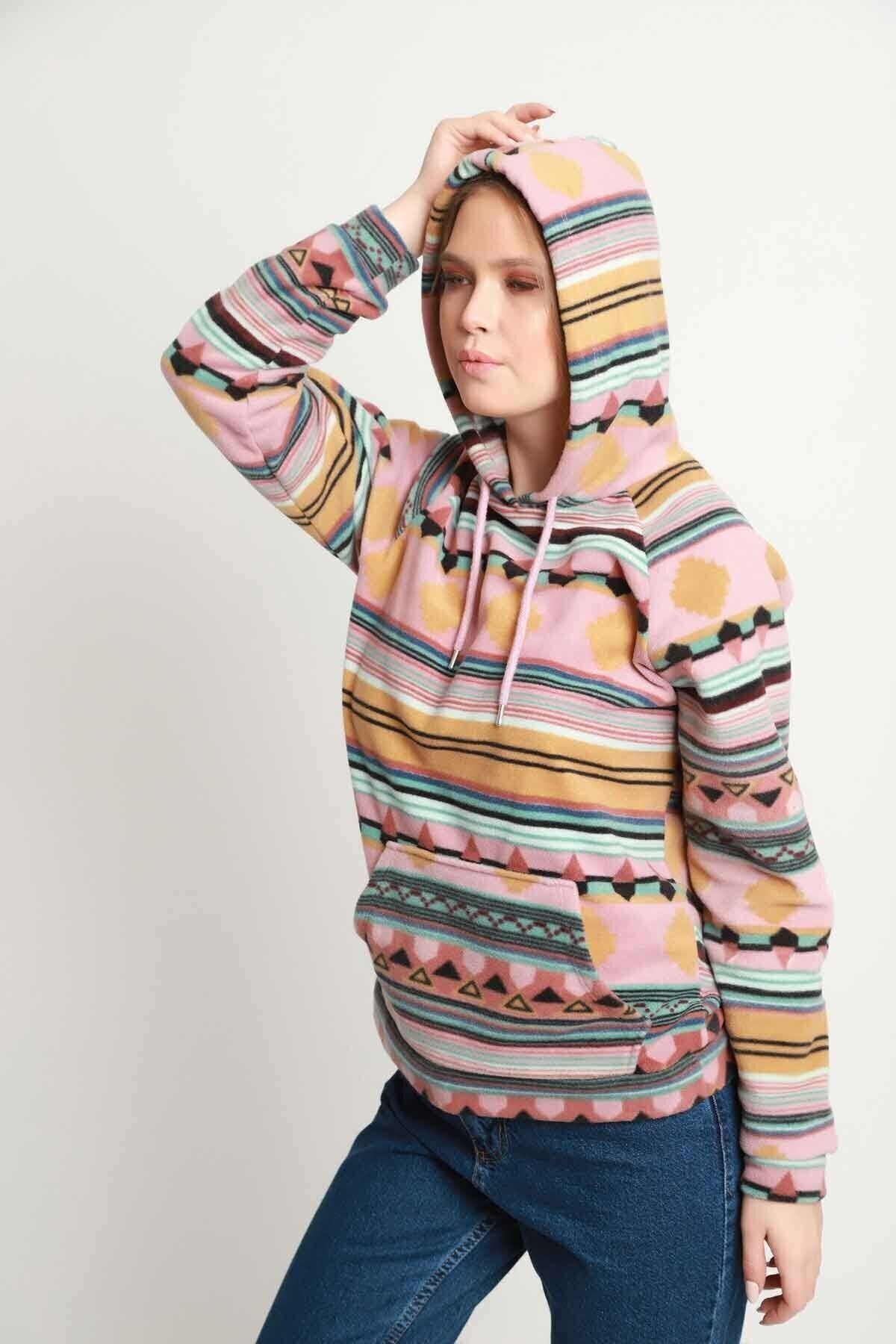 Mix Kapüşonlu Kanguru Cepli Sweat | MK19W273537