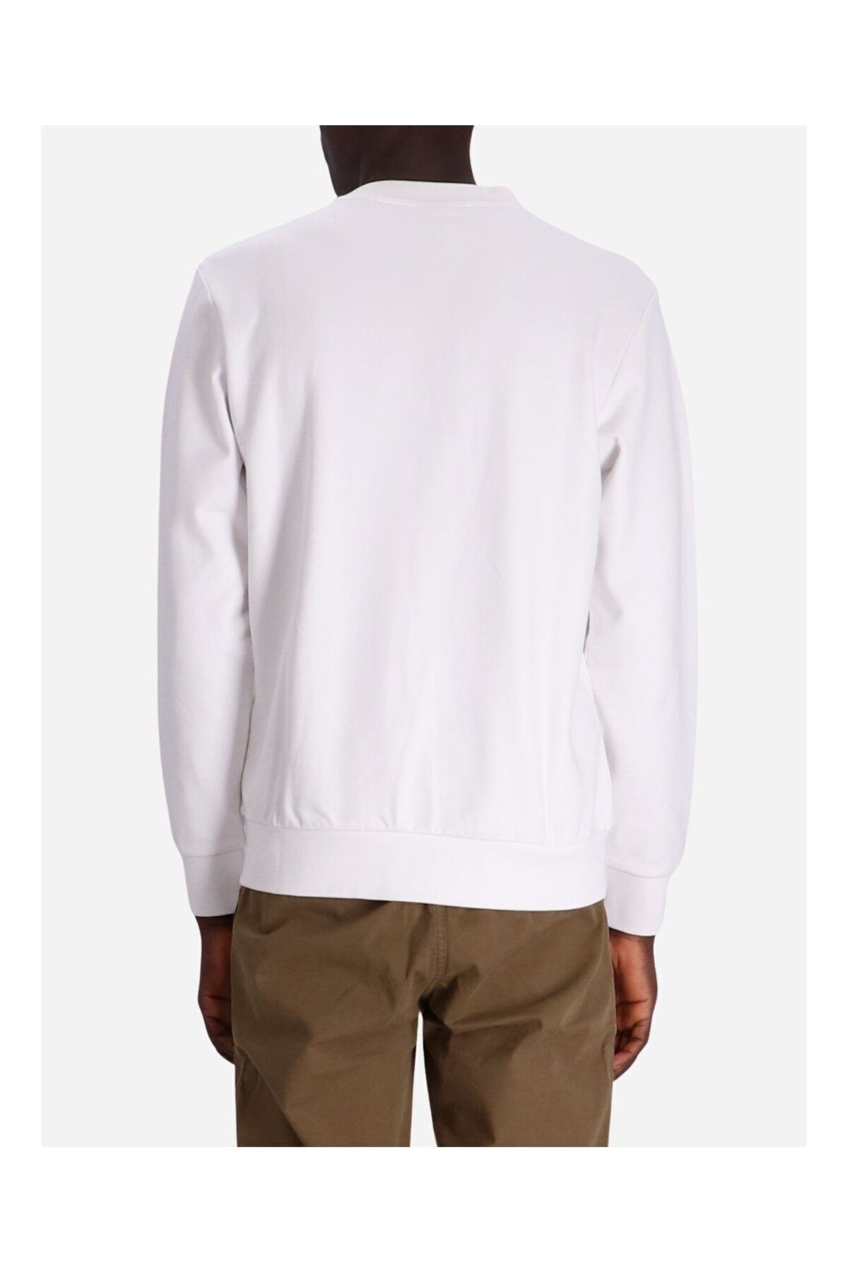 سویشرت مردانه سفید باس | 50507939 اورجینال - تصویر 2