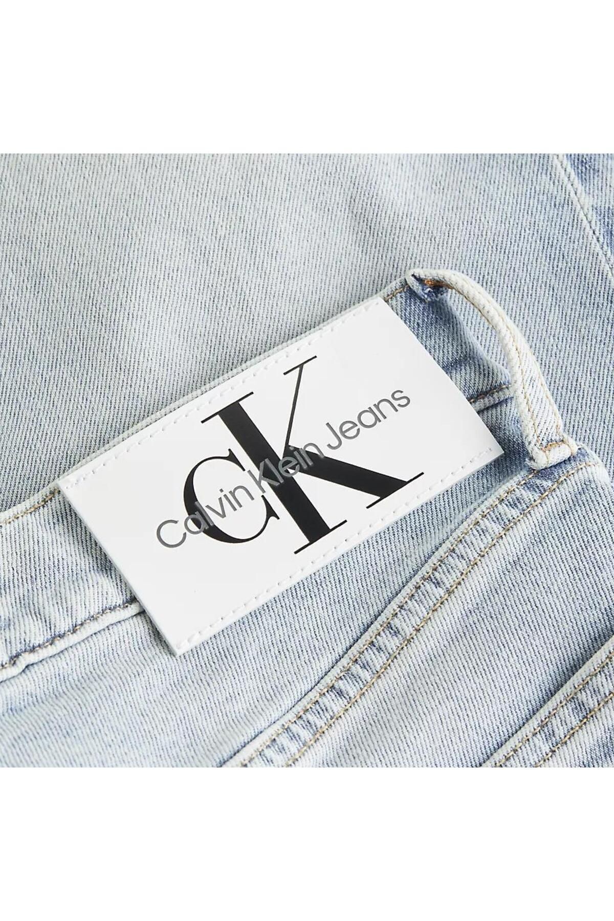 شورت و شلوارک مردانه آبی کلوین کلاین | J30J3248711AA اورجینال - تصویر 2