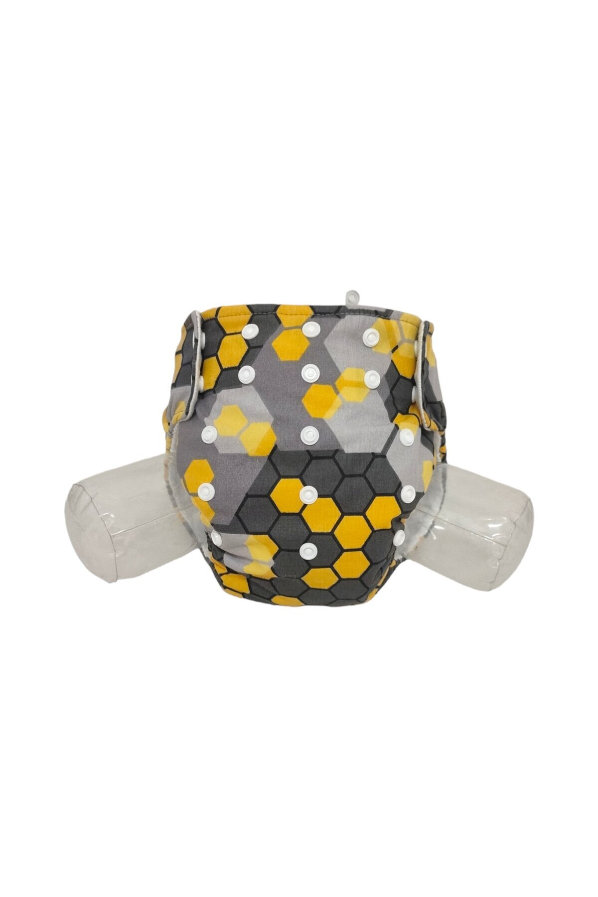 BEZHANE Baby YBB Yıkanabilir Bebek Bezi Petek Desen Çıt Çıtlı(3kg-12kg) fotoğrafı 4 (önizleme)