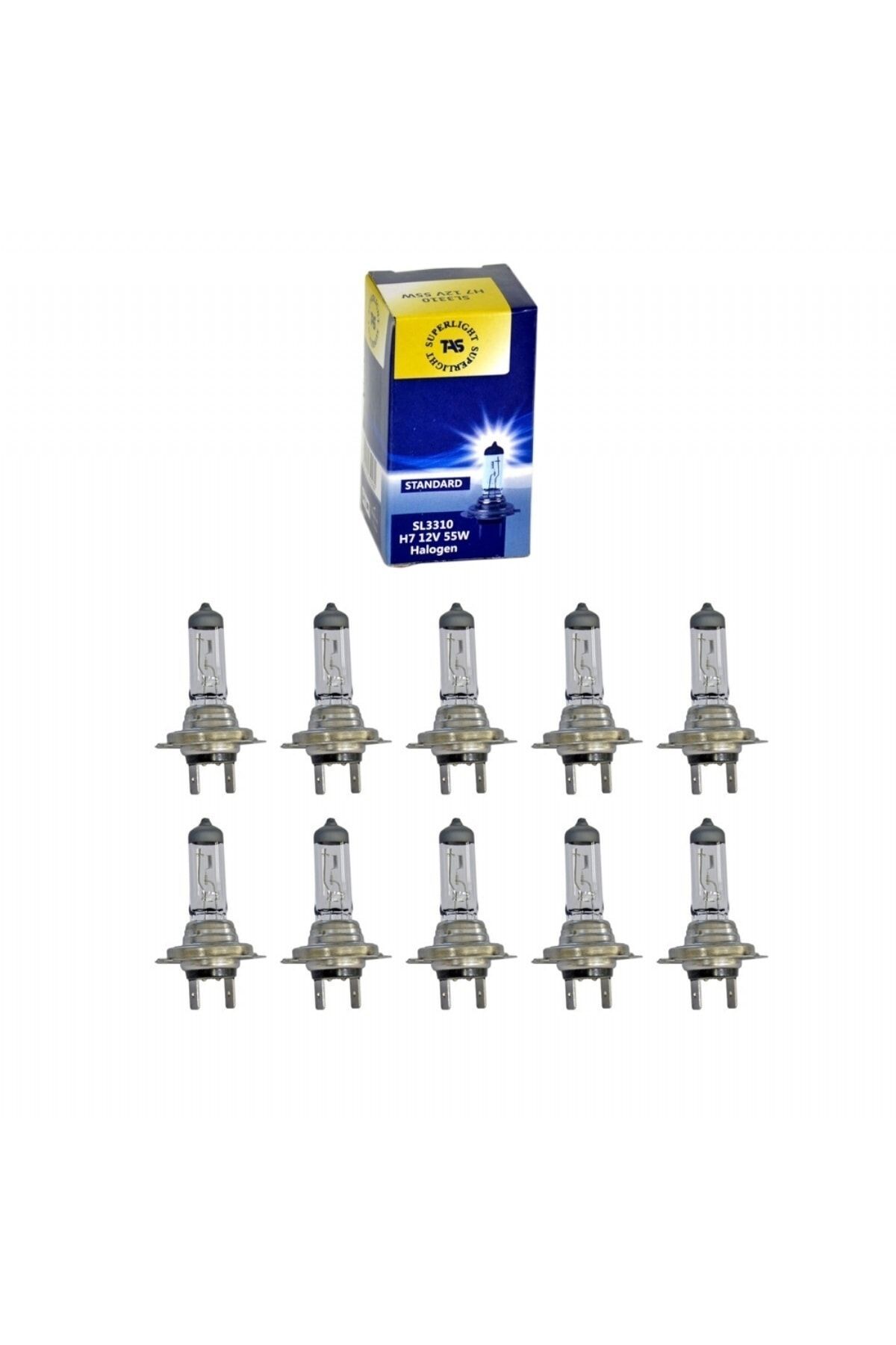 TAS 12v H7 Ampul 55w Halogen Sl3310 (10 Lu)