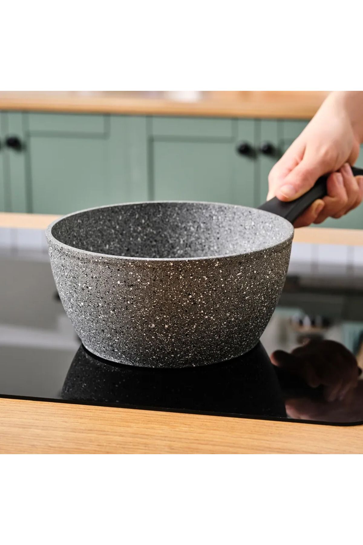 Karaca-Gris Biogranit Induktions Milchtopf-Set, 2-teilig 8