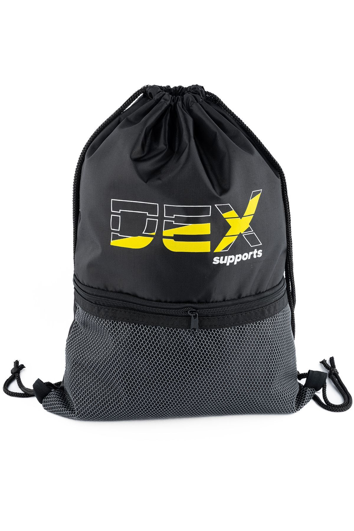 دستکش وزنه برداری مشکی Bandaji Knee Warings مجموعه Sacpack ورزشی Bag 2 Dex Supports