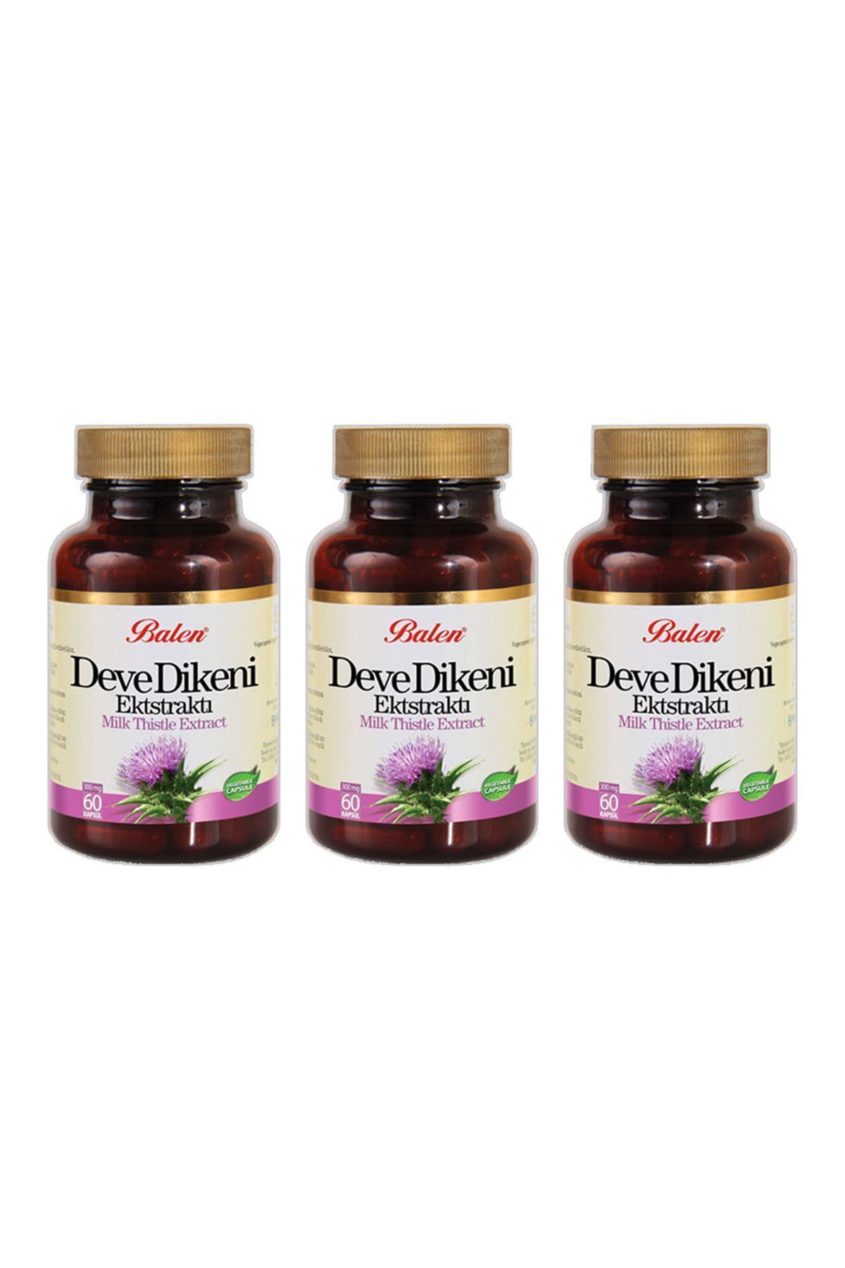 Balen Deve Dikeni Ekstraktı Kapsül 375 Mg 60 Kapsül X 3 Adet - Fiyatı ...