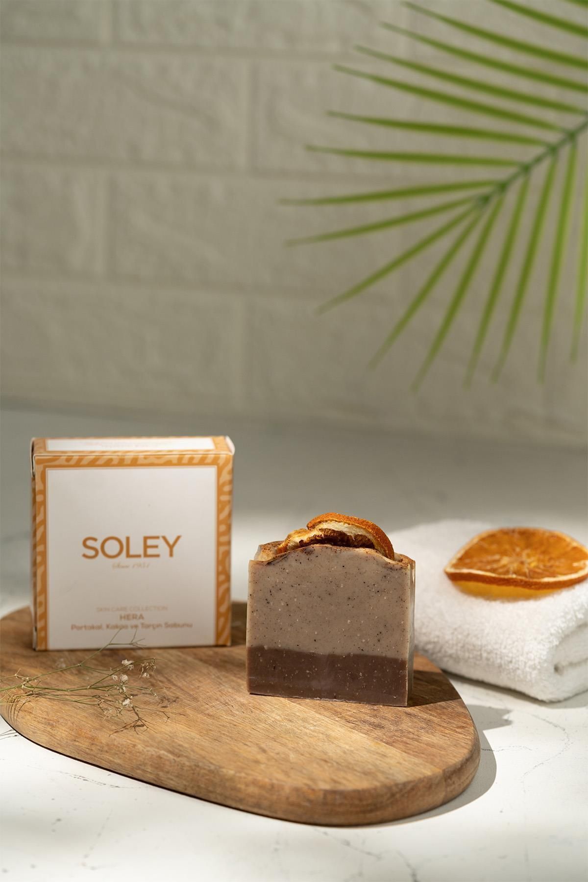 Soley-| Hera| Orange-Cocoa-Cinnamon Extract Solid Soap 1