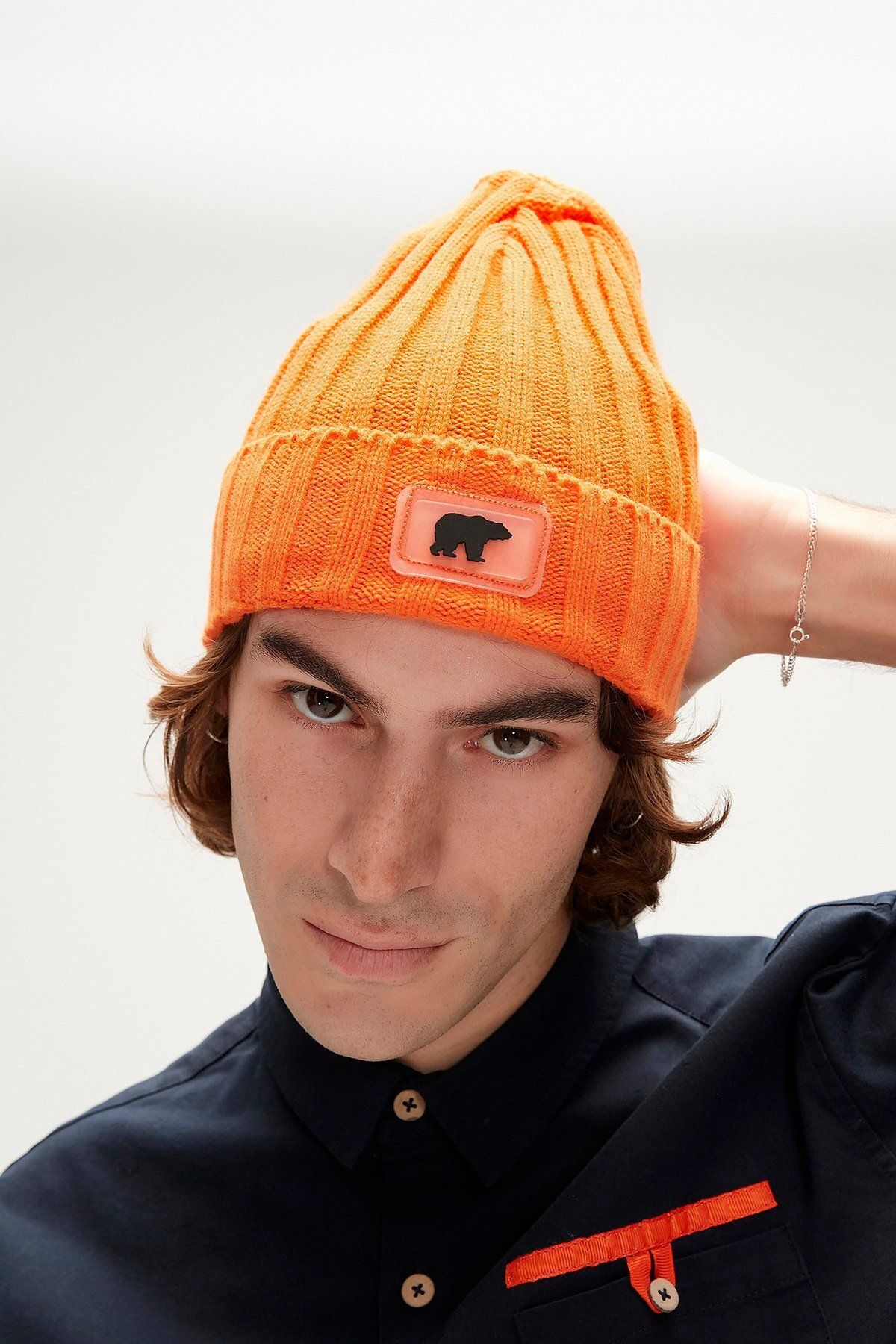 Unisex Beret Fısherman Unisex Beret 21.02.41.005orgorange Bad Bear