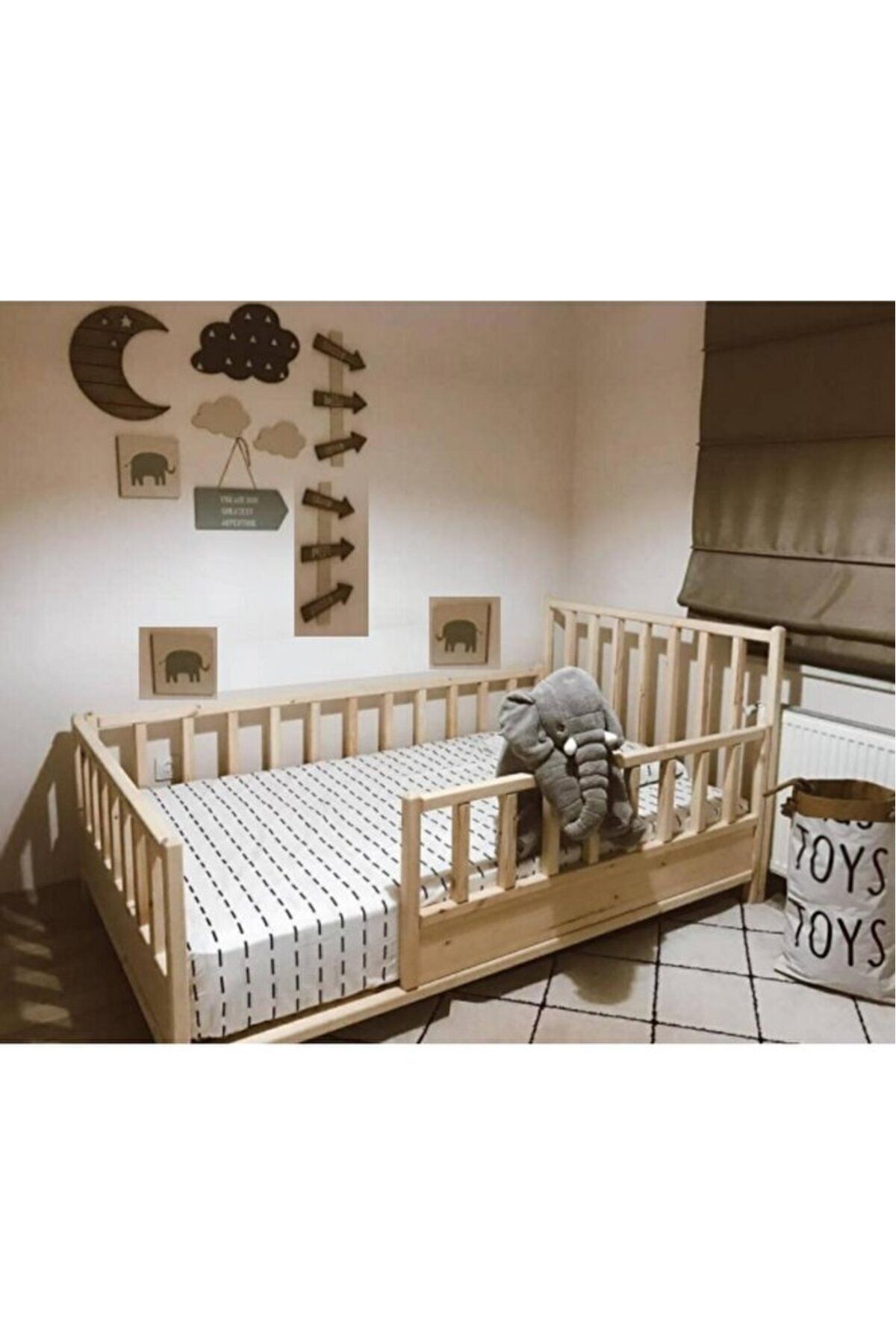 Baby Kinder Tuna Doğal Montessori Bebek Ve Çocuk Karyolası