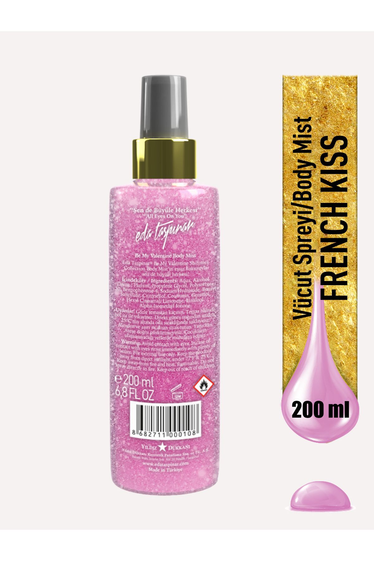 عطر زنانه اسپری بدن BOSS FRENCH BISS 200 میل Eda Taşpınar