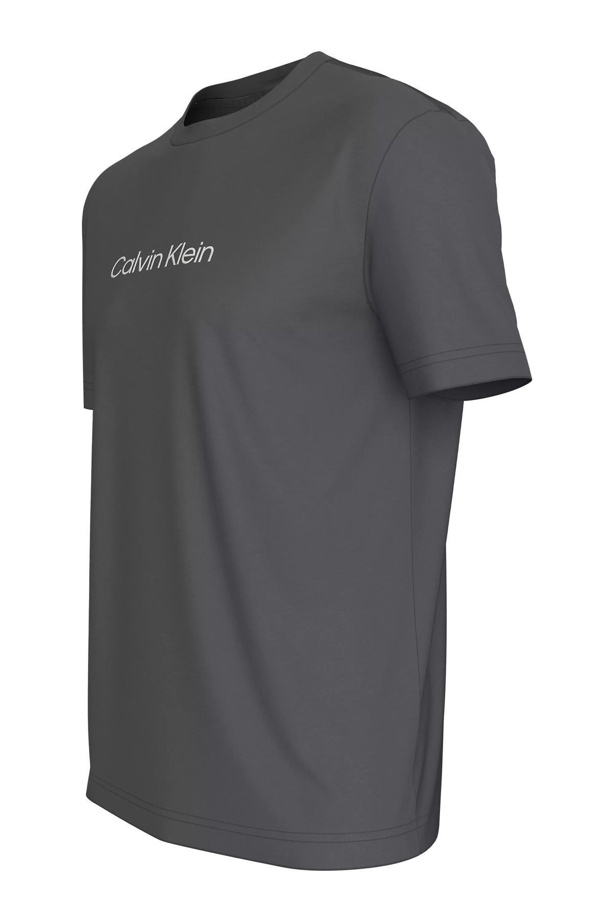 تی شرت خاکستری مردانه آرم برند آقایان روزانه از K10K11346 PCX استفاده کنید Calvin Klein