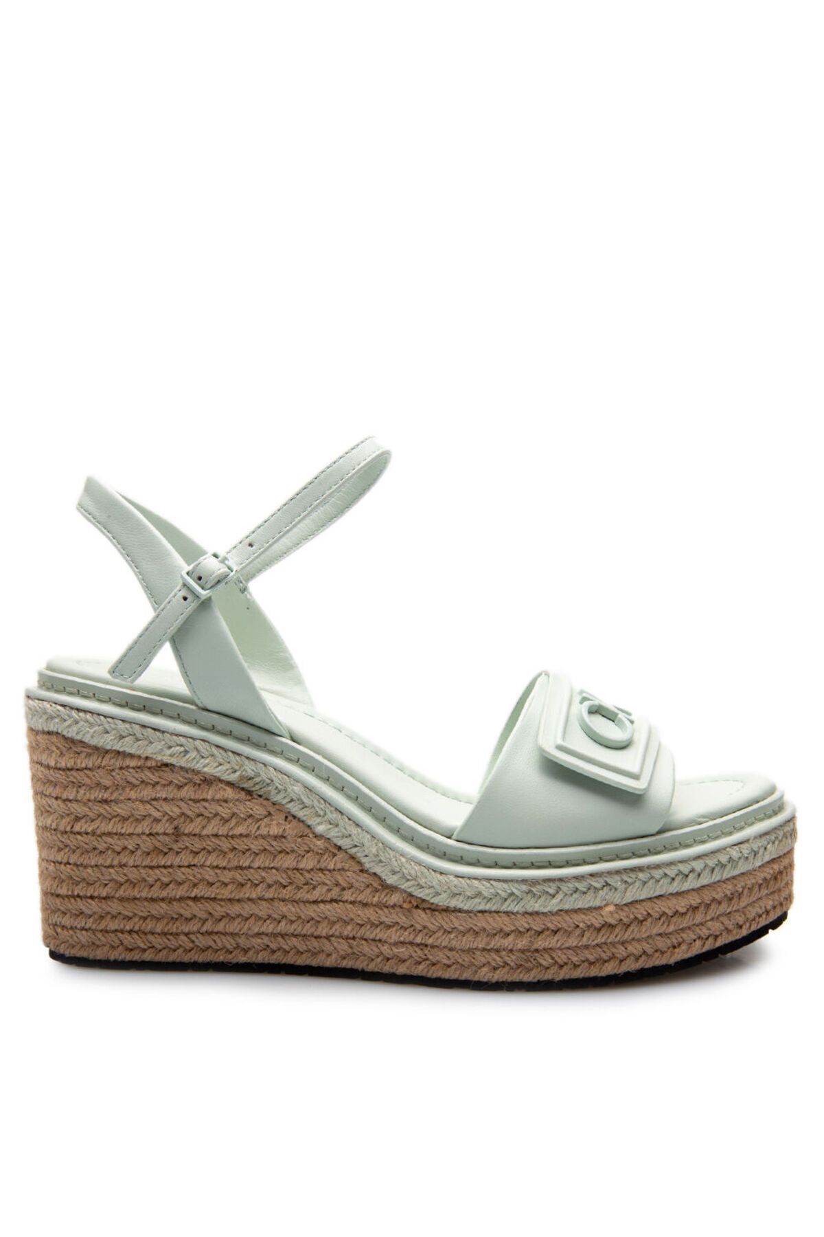 صندل سبز زنانه برند بر اساس نام تجاری Logel Green HW0HW01963 LIA Calvin Klein