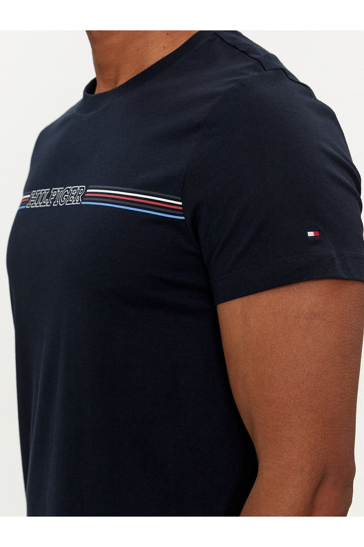 تیشرت مردانه آبی تامی هیلفیگر | TYCNG2KXXN170998930221181 اورجینال - تصویر 4