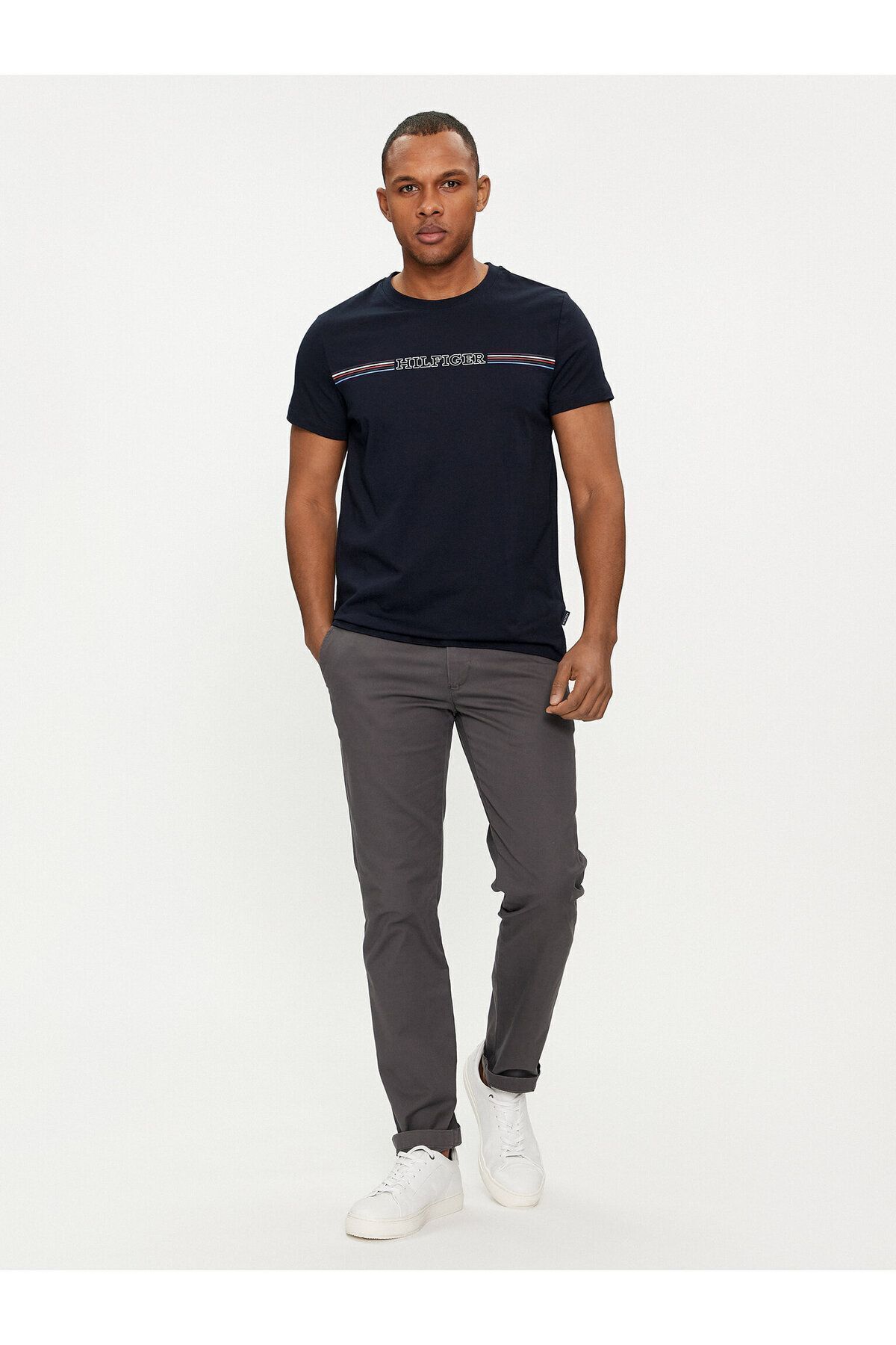 تیشرت مردانه آبی تامی هیلفیگر | TYCNG2KXXN170998930221181 اورجینال - تصویر 2