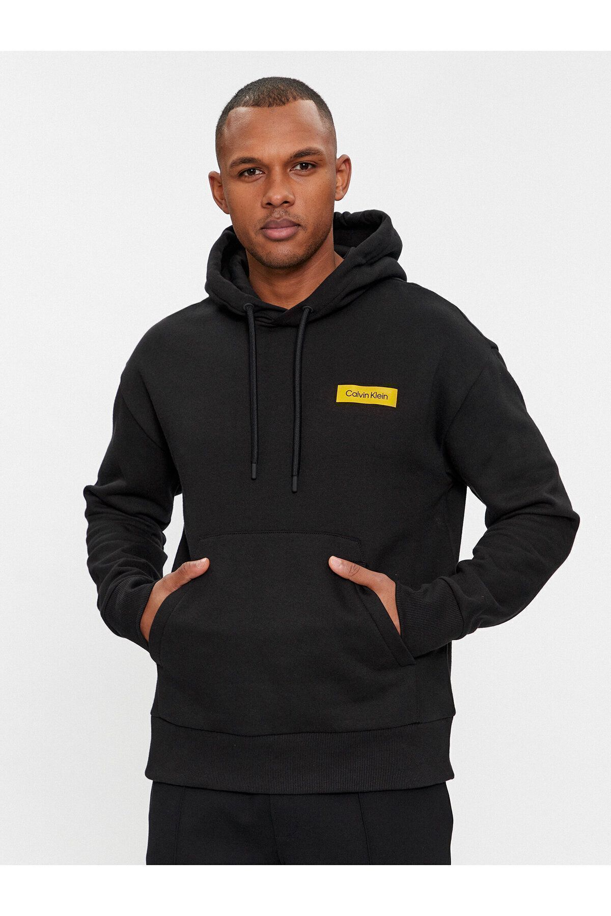 سویشرت مشکی مردانه ورود برند آقایان با آستین های بلند یک پیراهن راحت K10K12237 beh Calvin Klein
