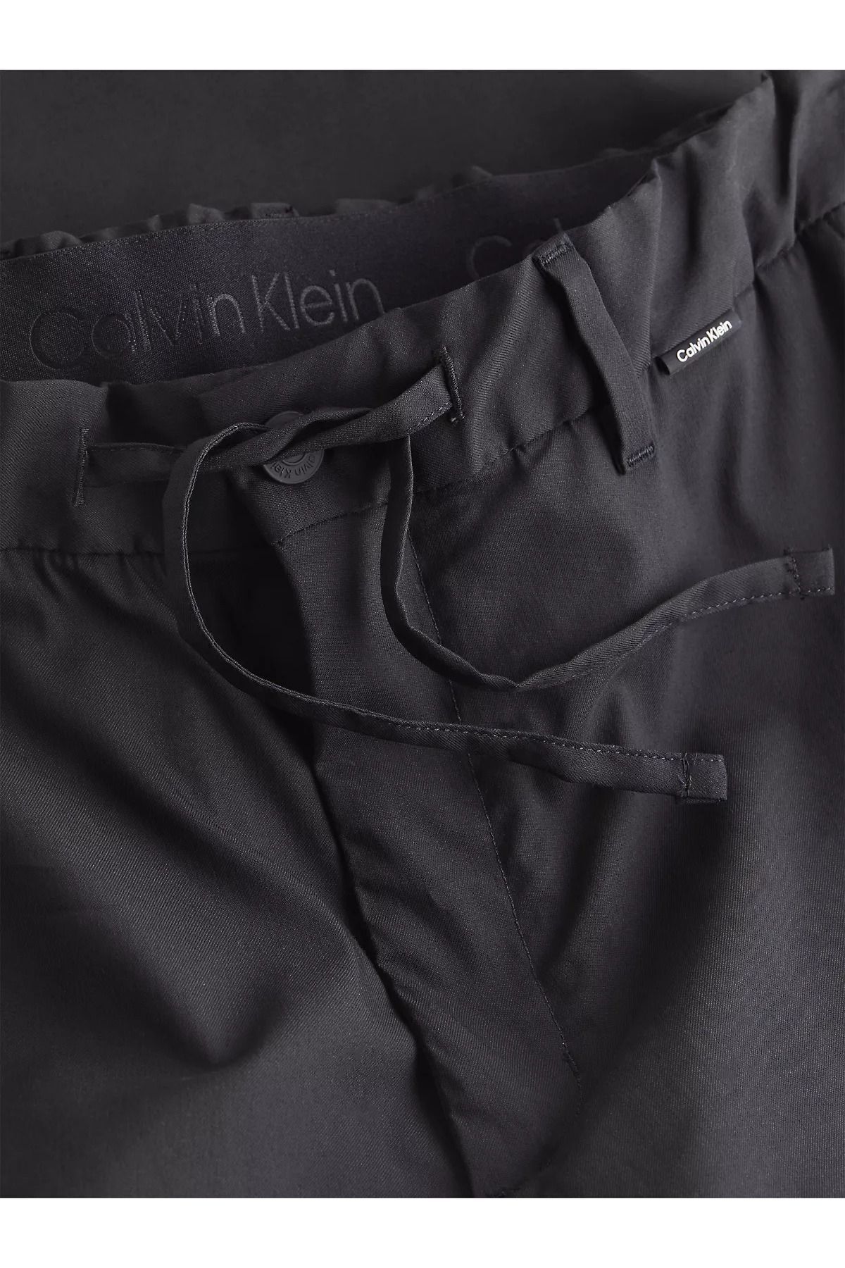شلوار مشکی مردانه معمولی خاص آرم پنبه ای با الگوی K10K12381 BEH Calvin Klein