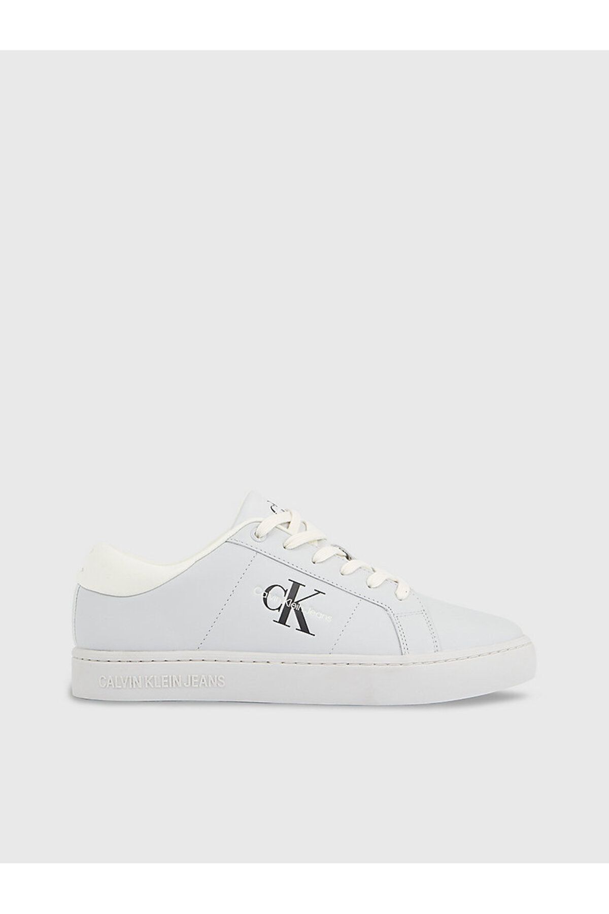 اسنیکر خاکستری مردانه کلاسیک Cupsole Laceup LTH اورجینال Calvin Klein