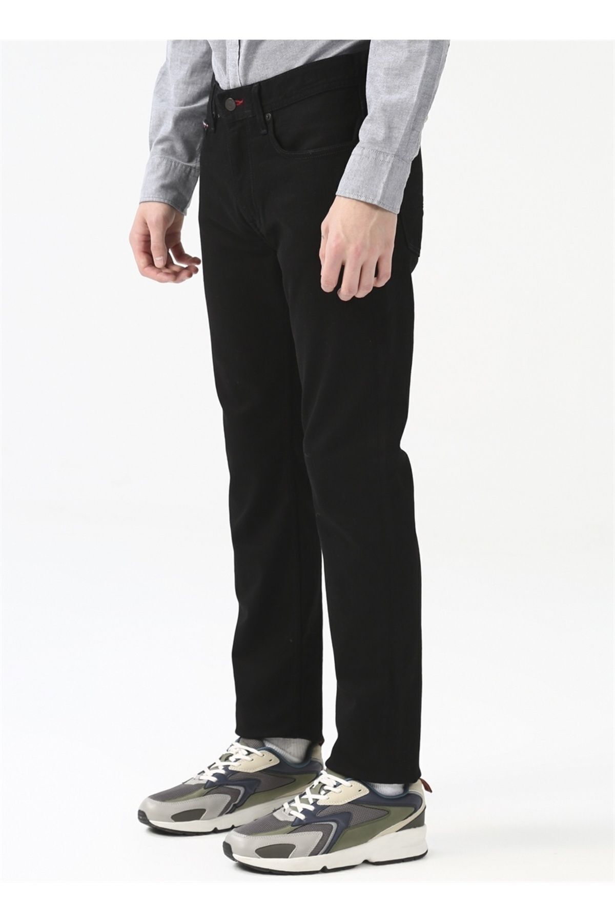 شلوار جین مشکی مردانه مدل مسطح خاص روزانه استفاده از سیاه MW0MW15595 1B8 Tommy Hilfiger