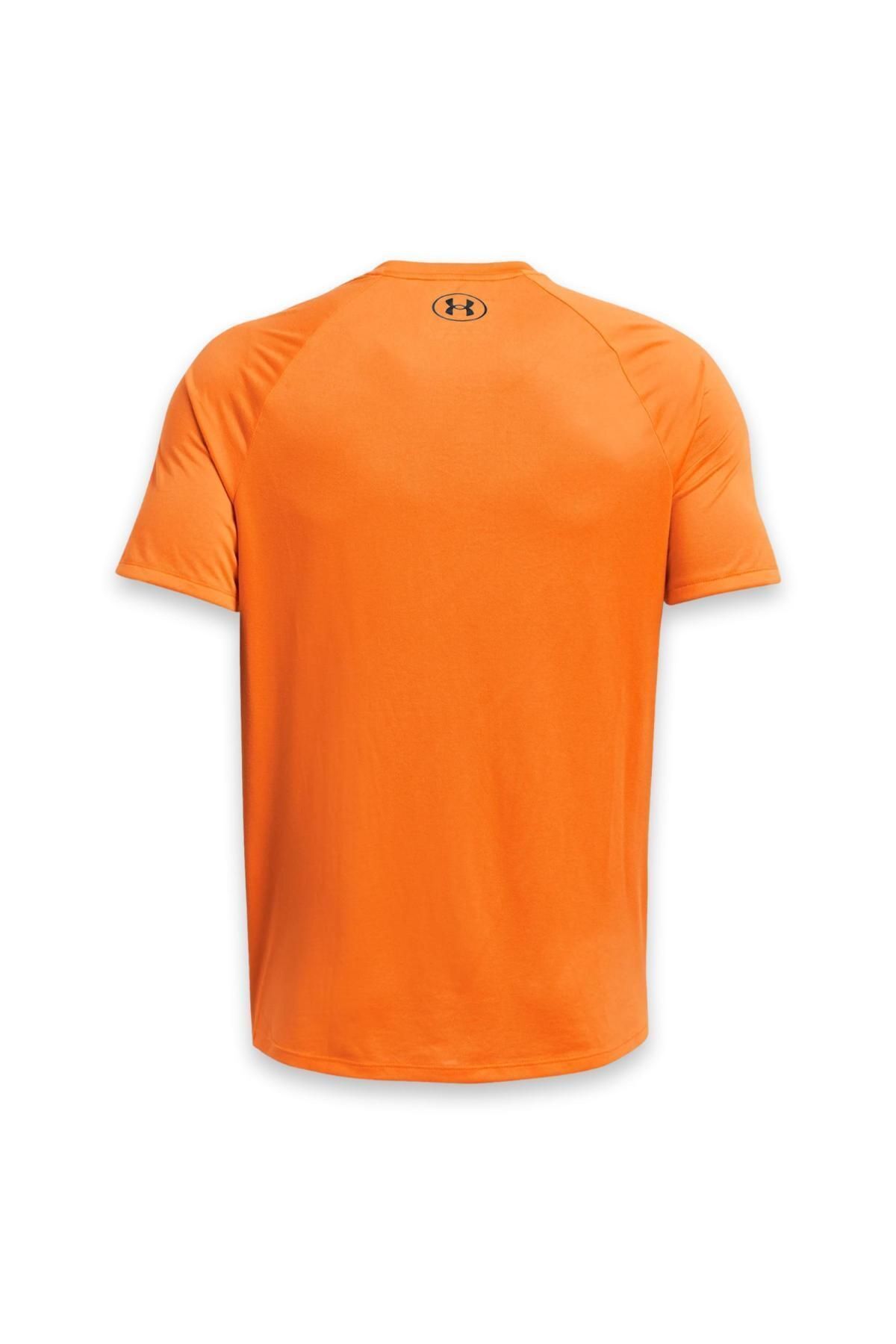 تی شرت مشکی مردانه TECH 2.0 نارنجی TEE Under Armour