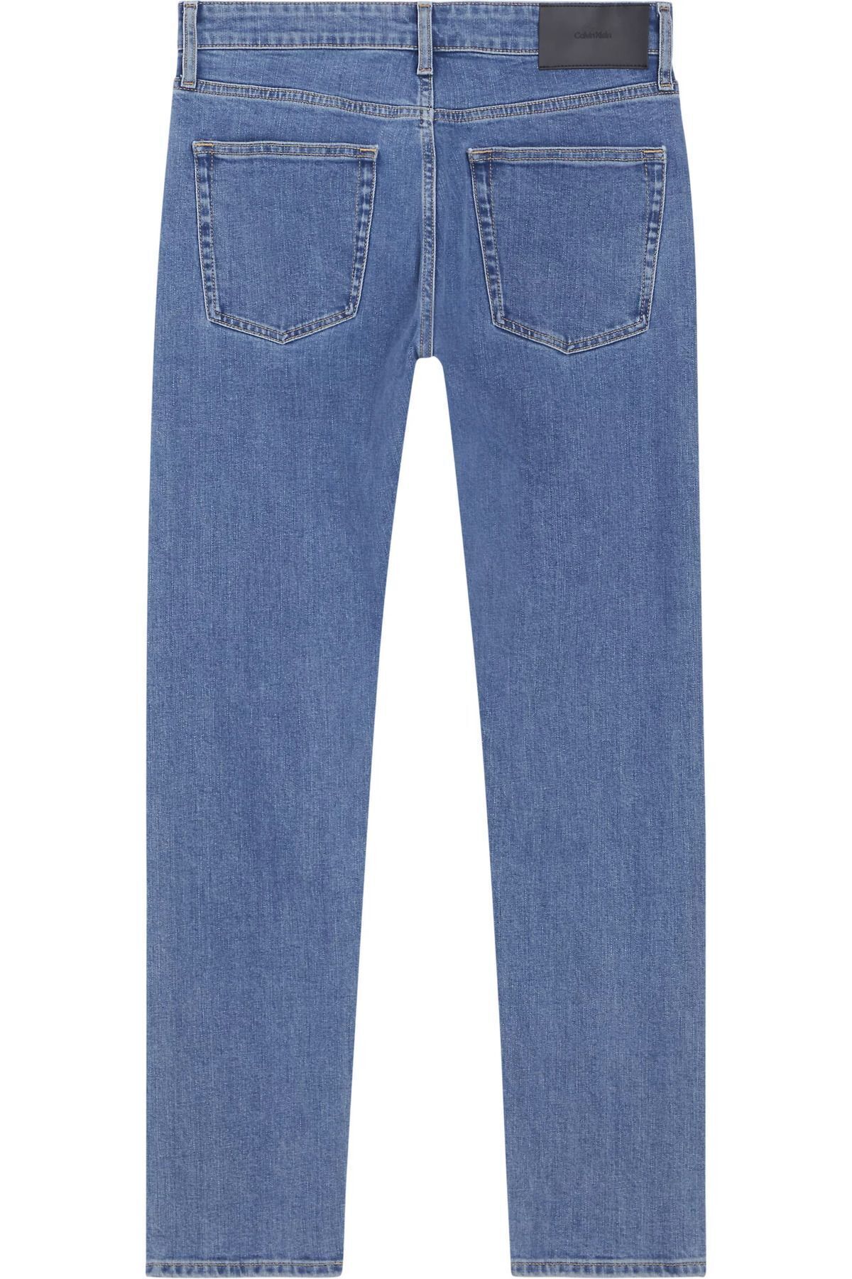 شلوار جین مردانه پارچه کمر نرمال مدل مسطح آبی K10K12376 1A4 Calvin Klein