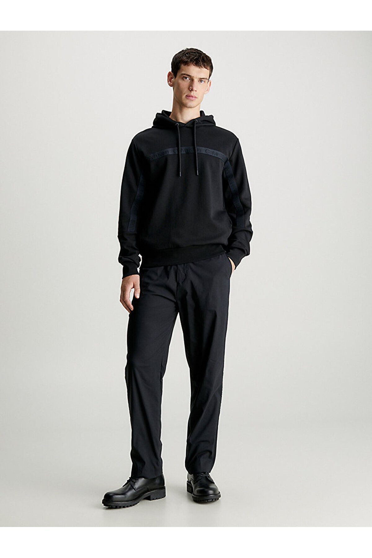 سویشرت مشکی مردانه ورود برند آقایان با آستین های بلند یک پیراهن راحت K10K12254 beh Calvin Klein