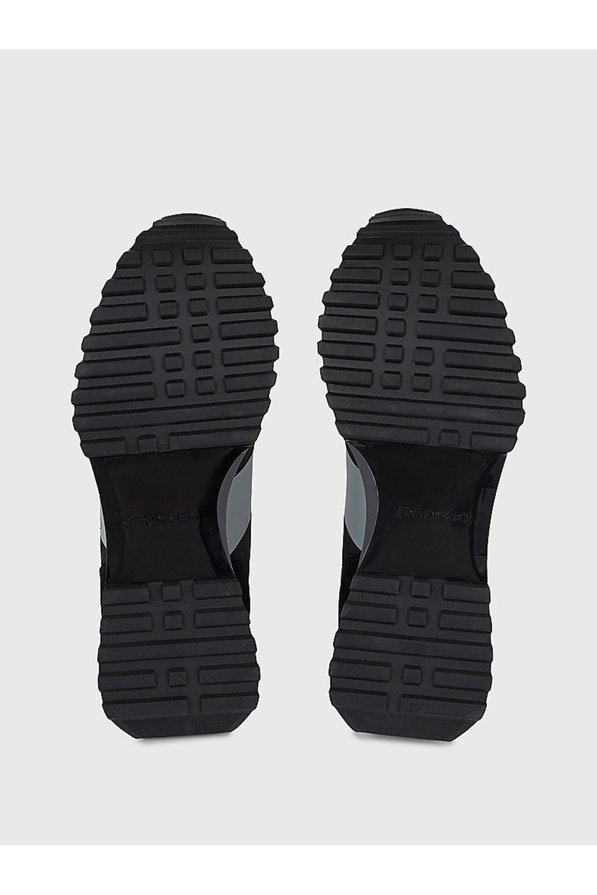 اسنیکر مشکی مردانه قالب عادی با منطق لباس روزانه سیاه و سفید HM0HM00497 0GL Calvin Klein