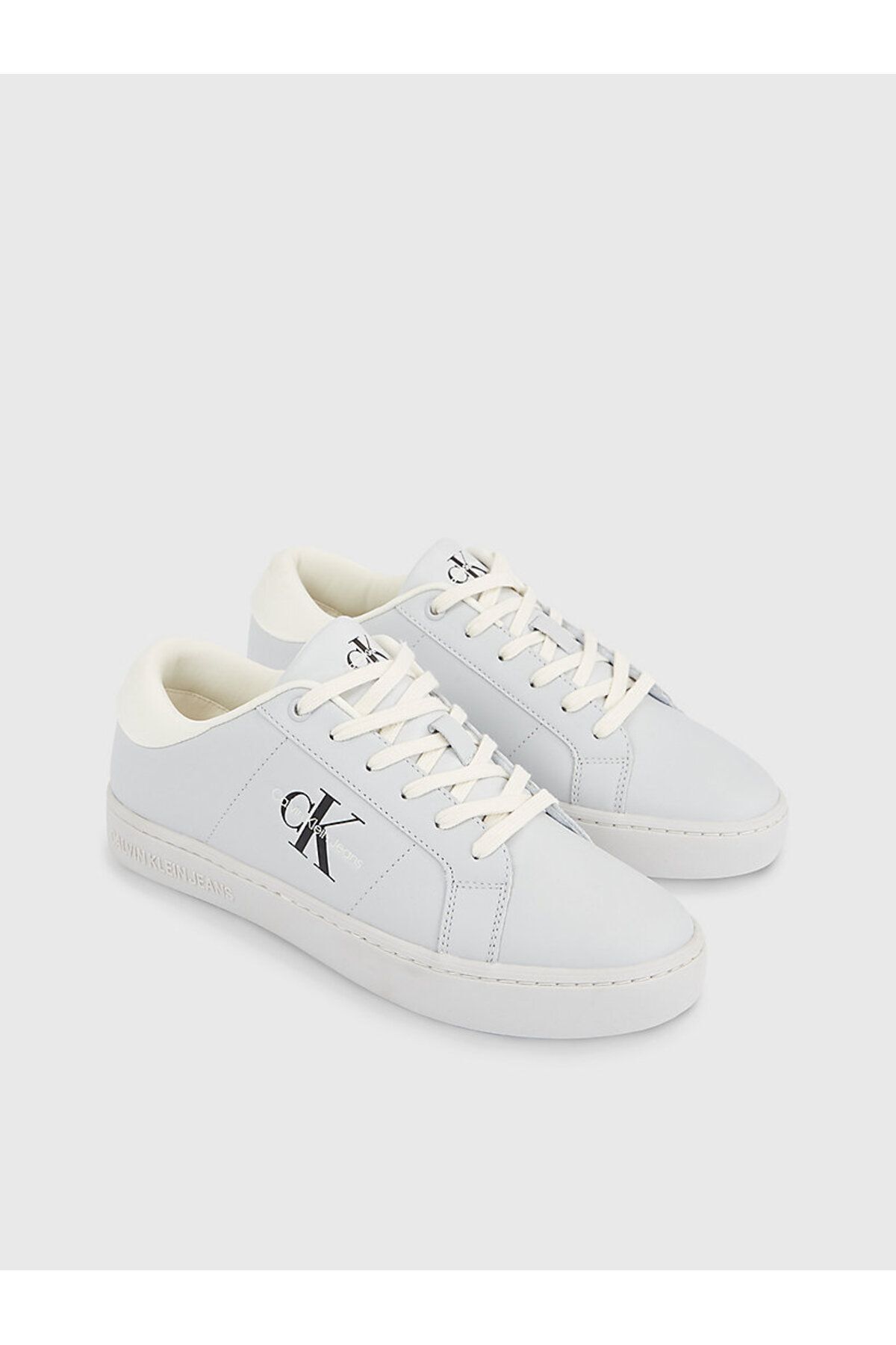 اسنیکر خاکستری مردانه کلاسیک Cupsole Laceup LTH اورجینال Calvin Klein