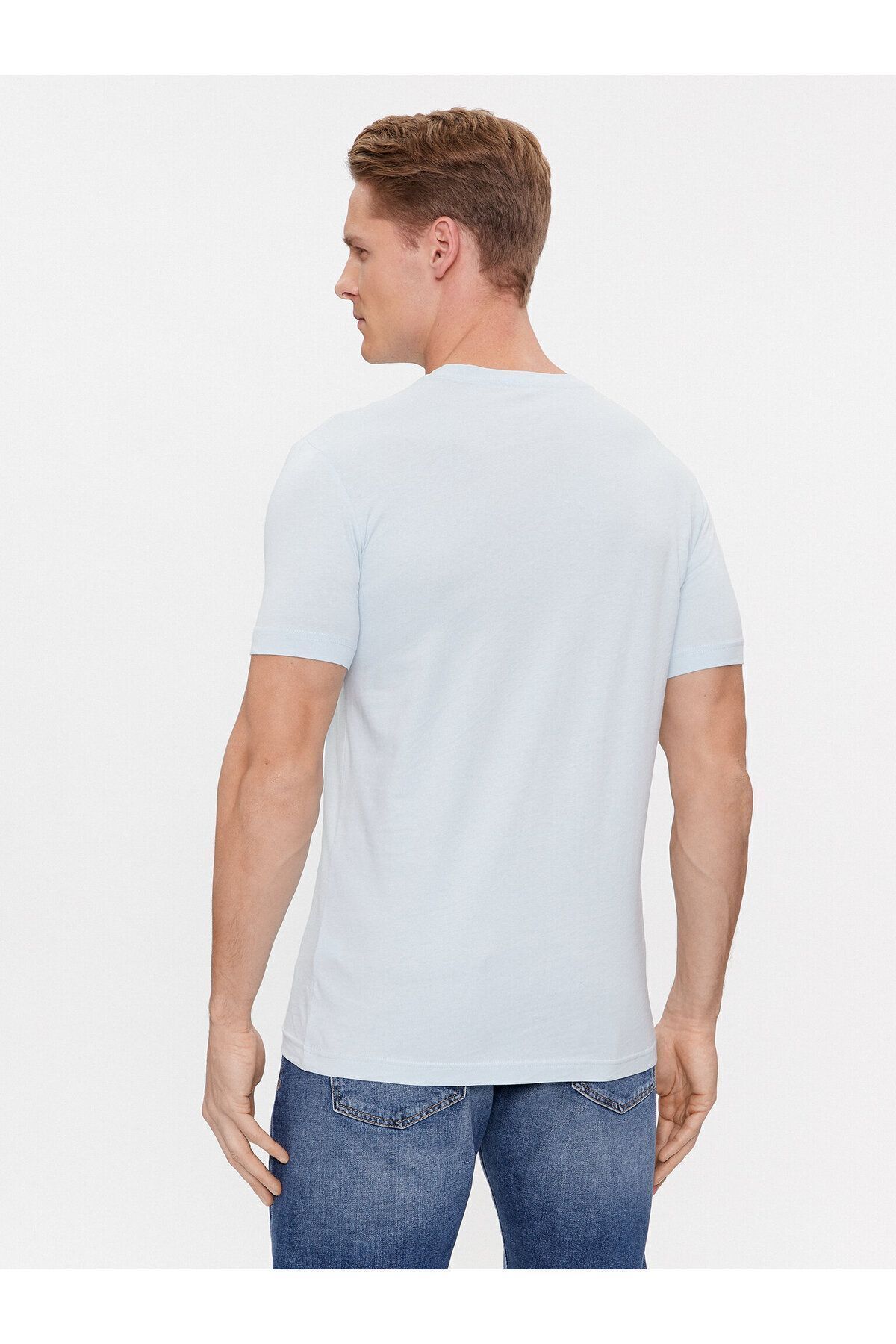 تی شرت مردانه آرم 100 ٪ پنبه آستین کوتاه ECRU J30J324647 Cyr Calvin Klein