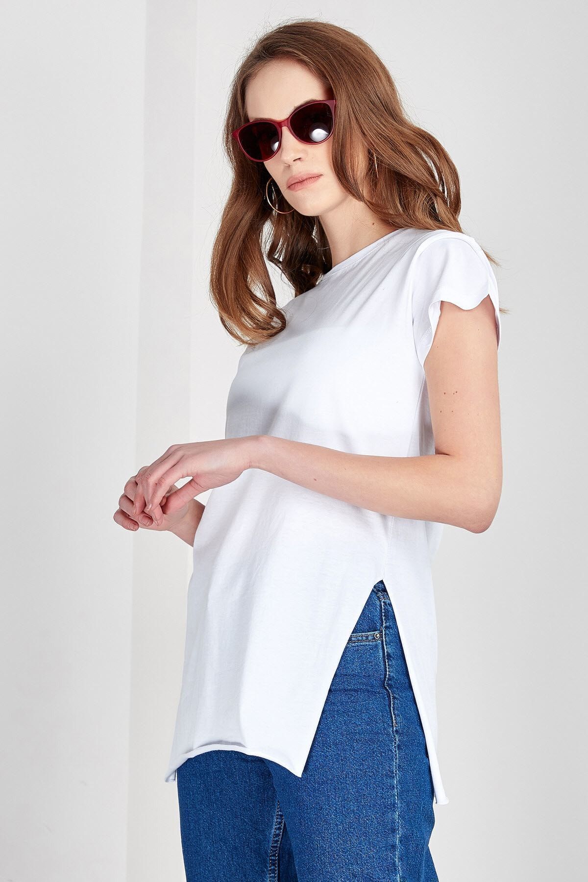Beyaz Kadın T-Shirt | MK20S264948